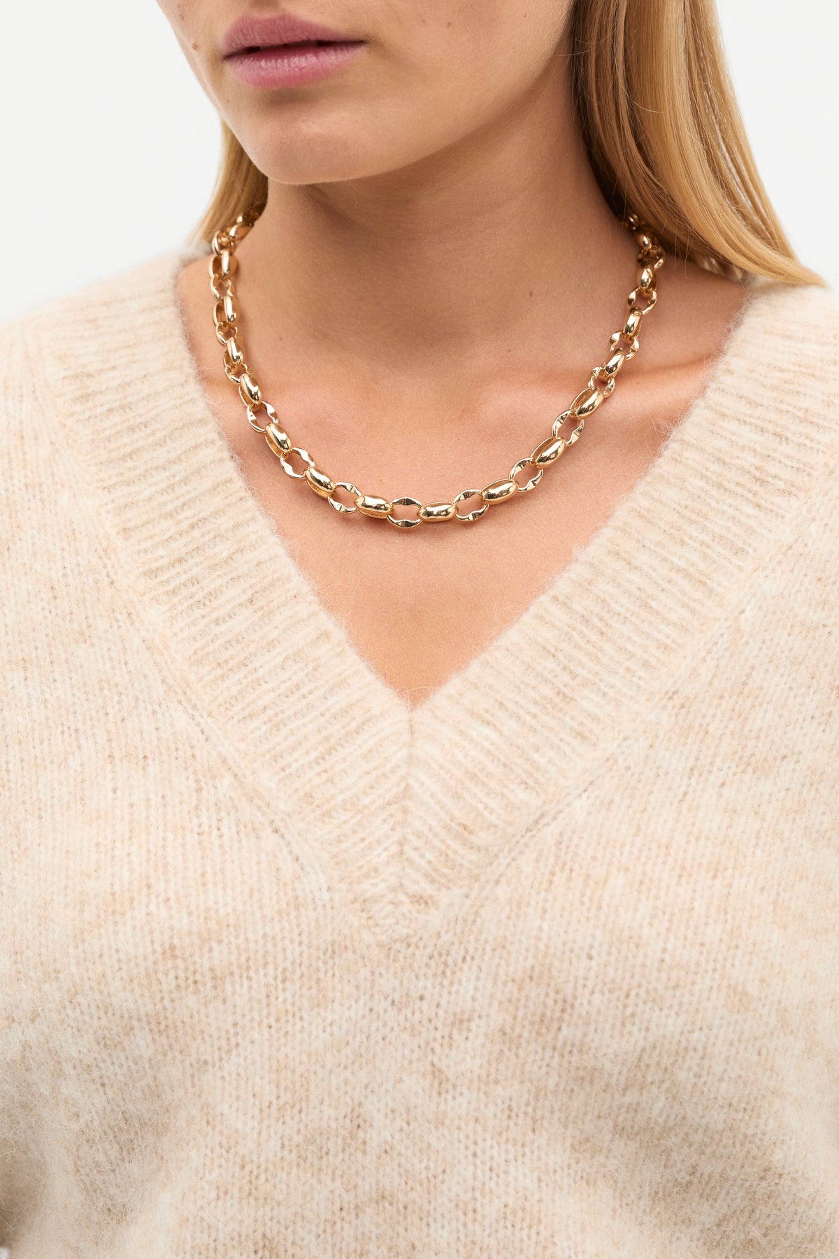 Lofty V Neck Slouch Knit