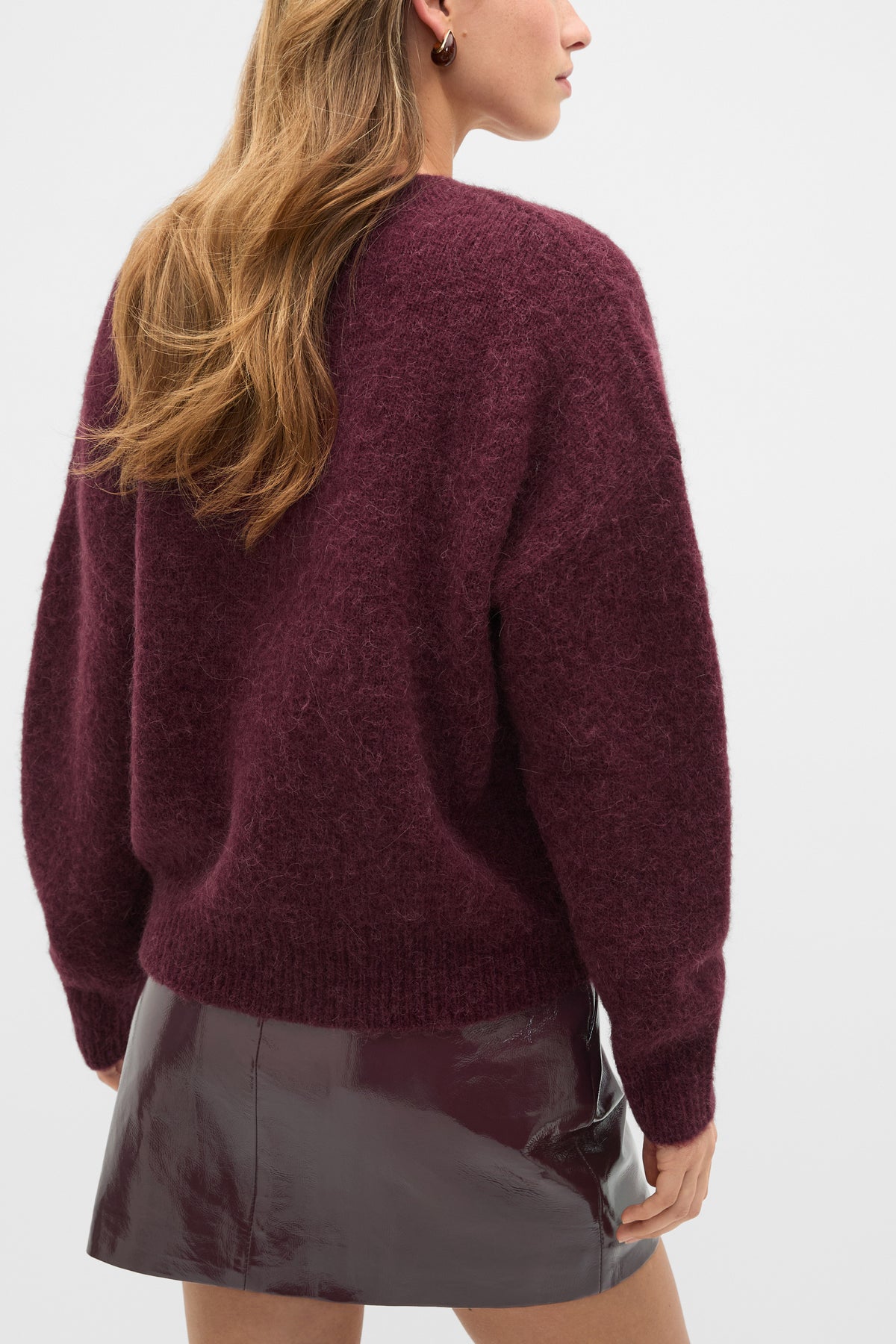 Lofty V Neck Slouch Knit