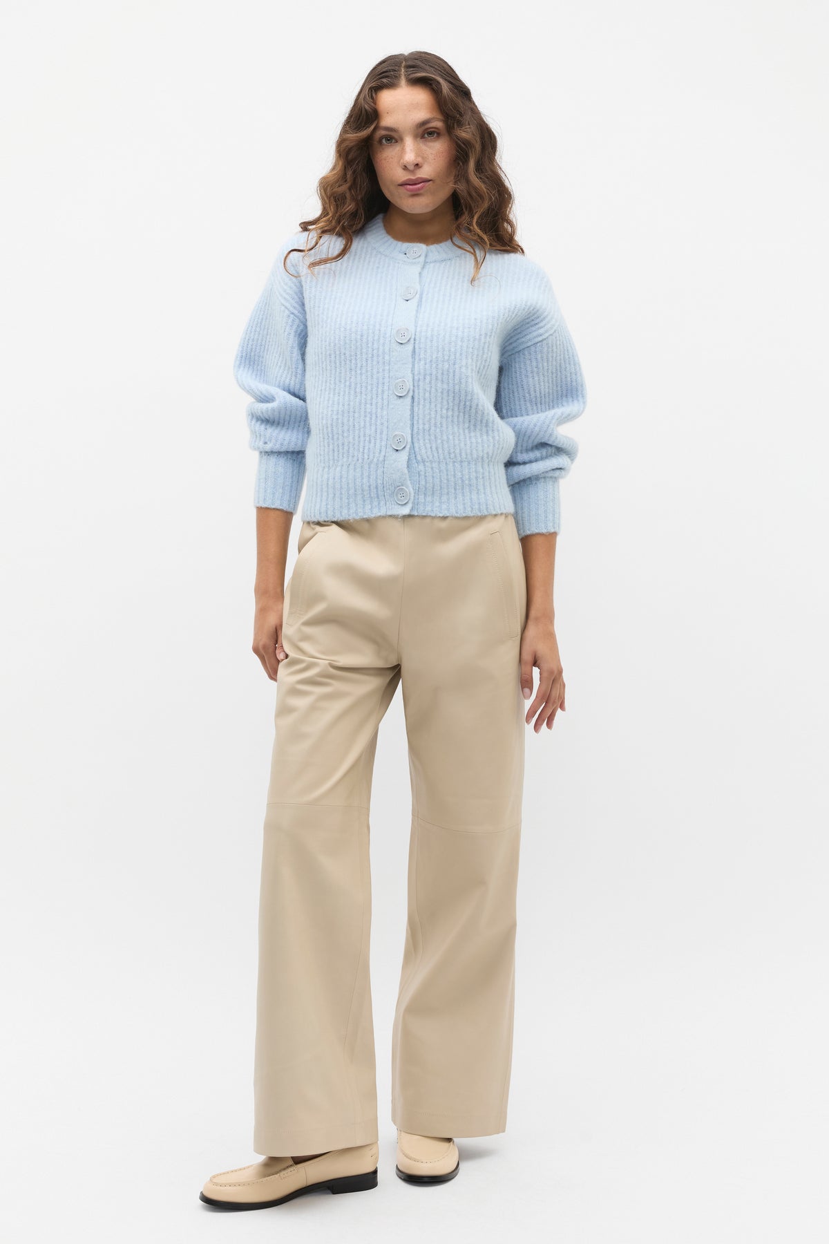 Lofty Rib Crew Neck Cardigan