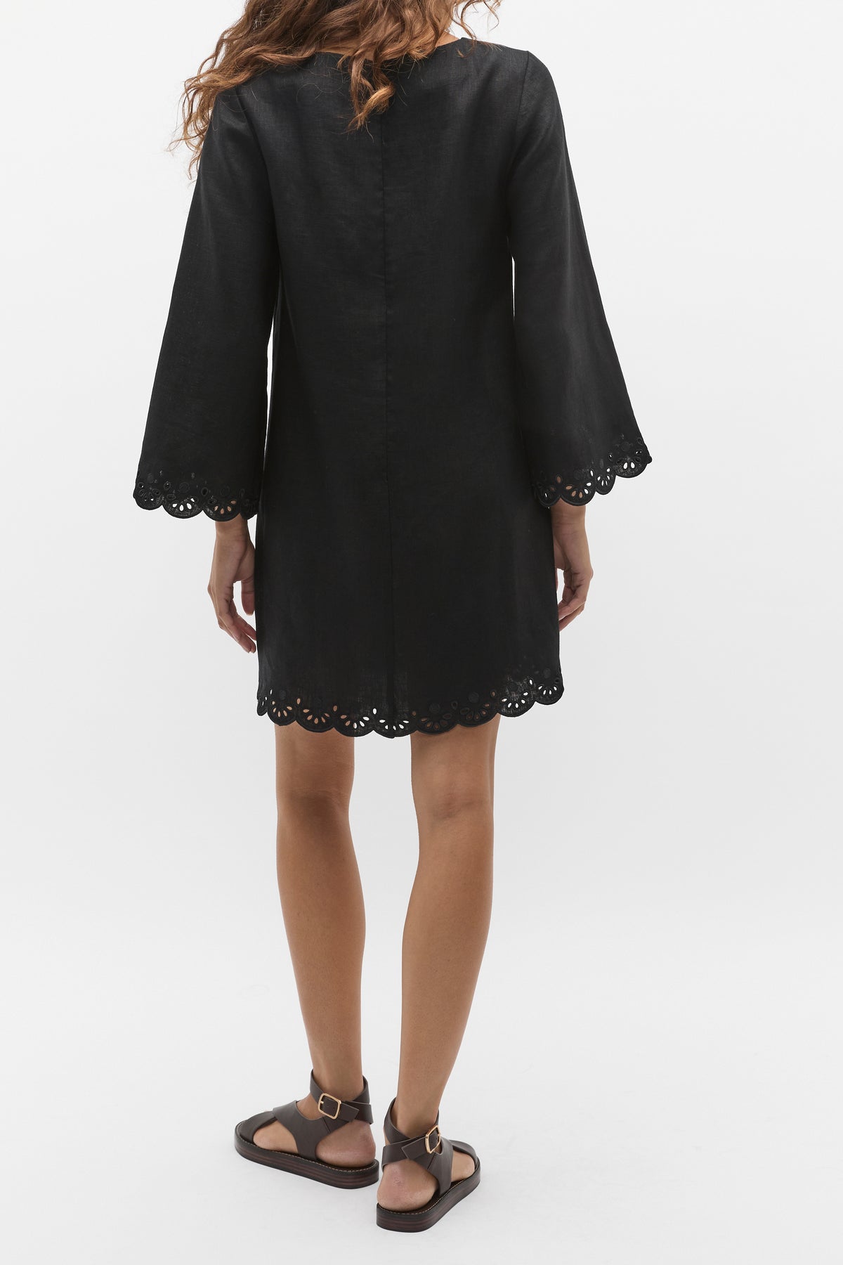 Scallop Broderie Mini Dress