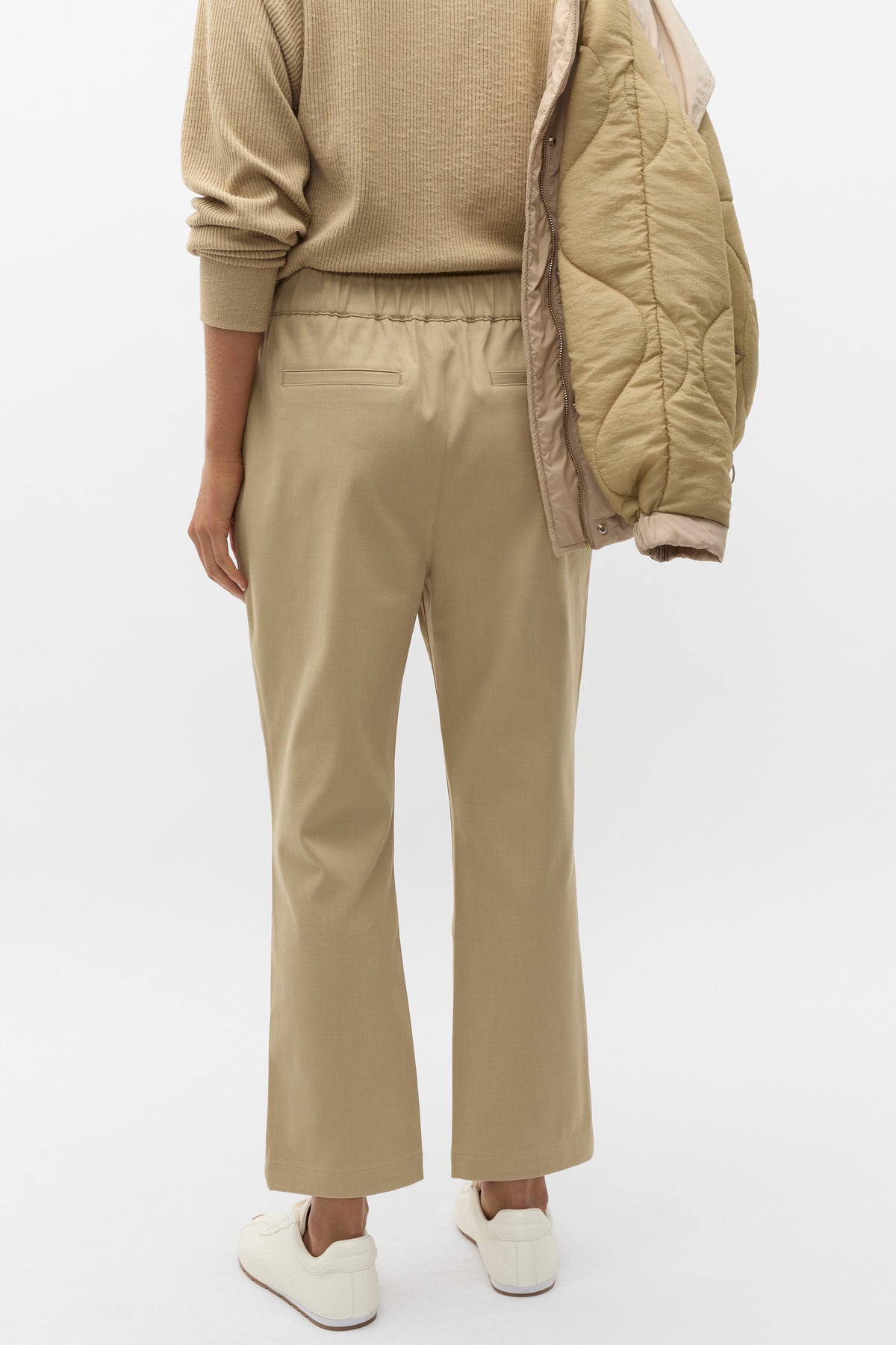 Tapered Leg Pleat Front Pant