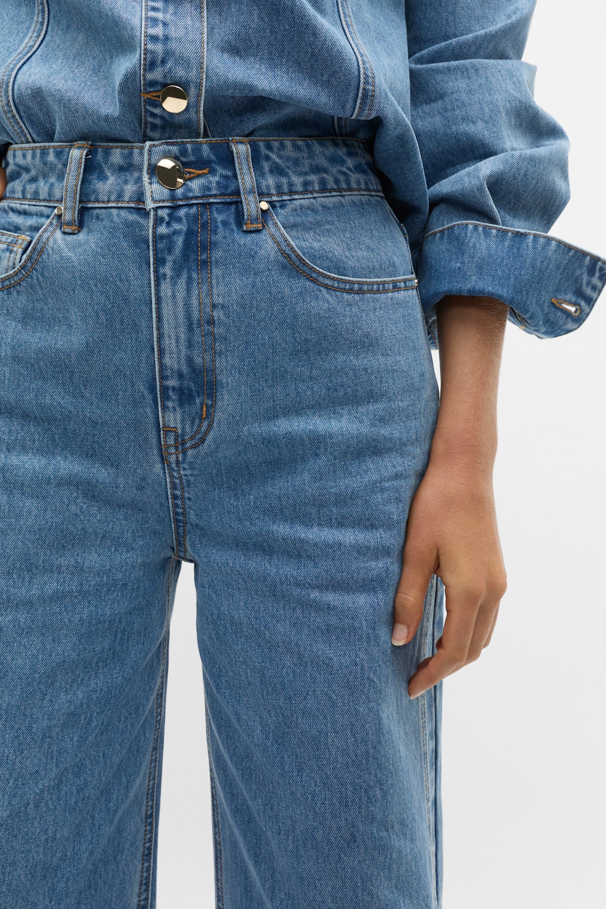 Denim Side Panel Jean
