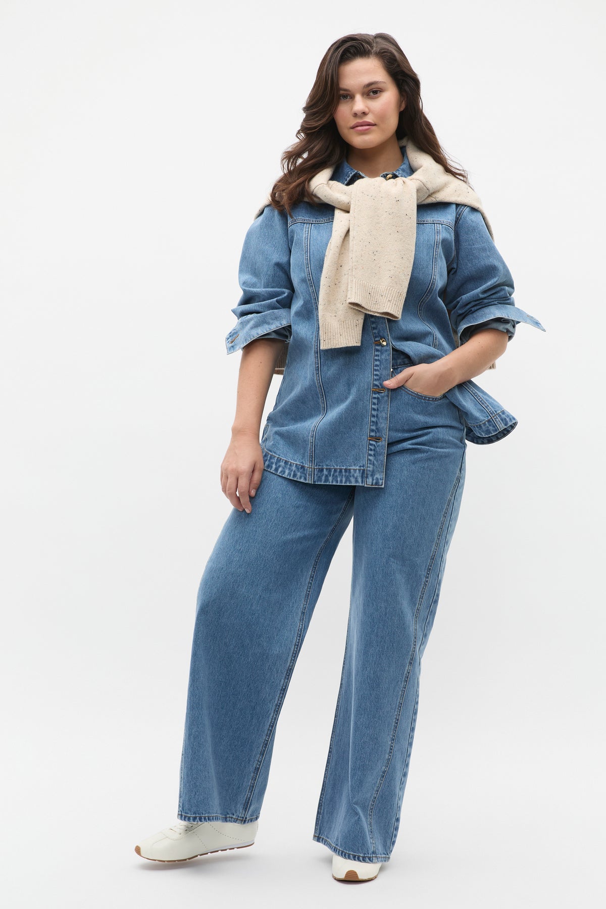 Denim Side Panel Jean