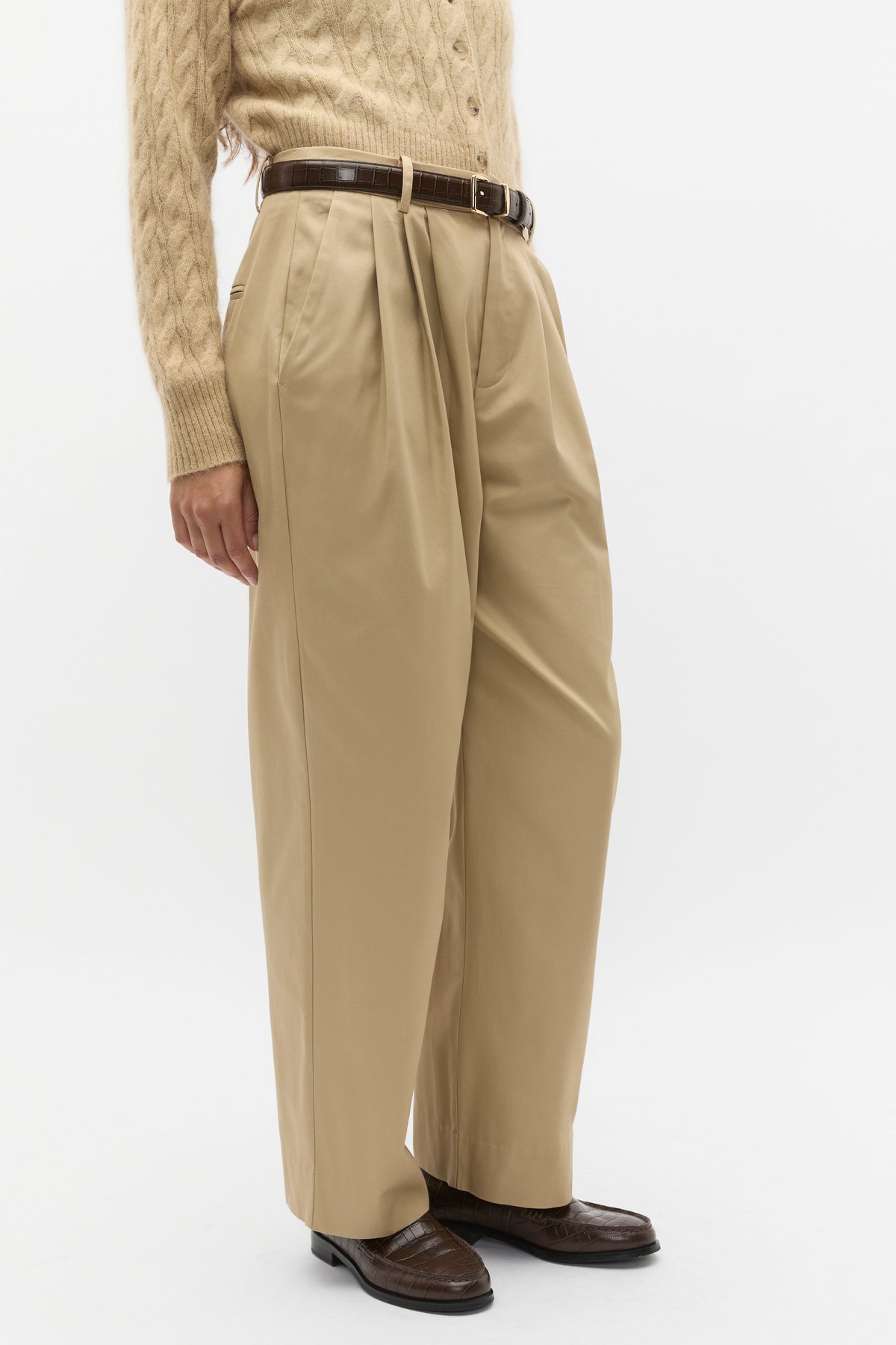 Twill Pleat Pant