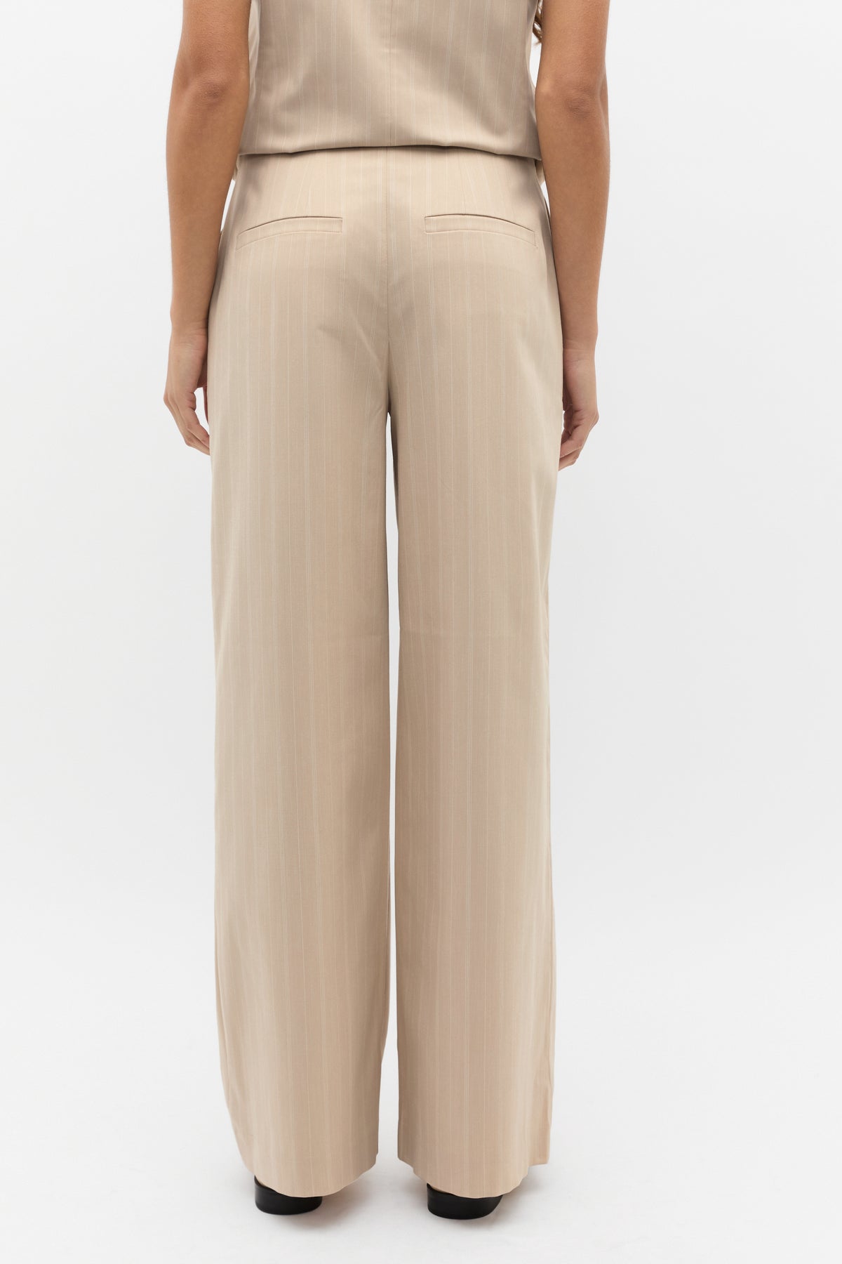 Pinstripe Pleat Pant