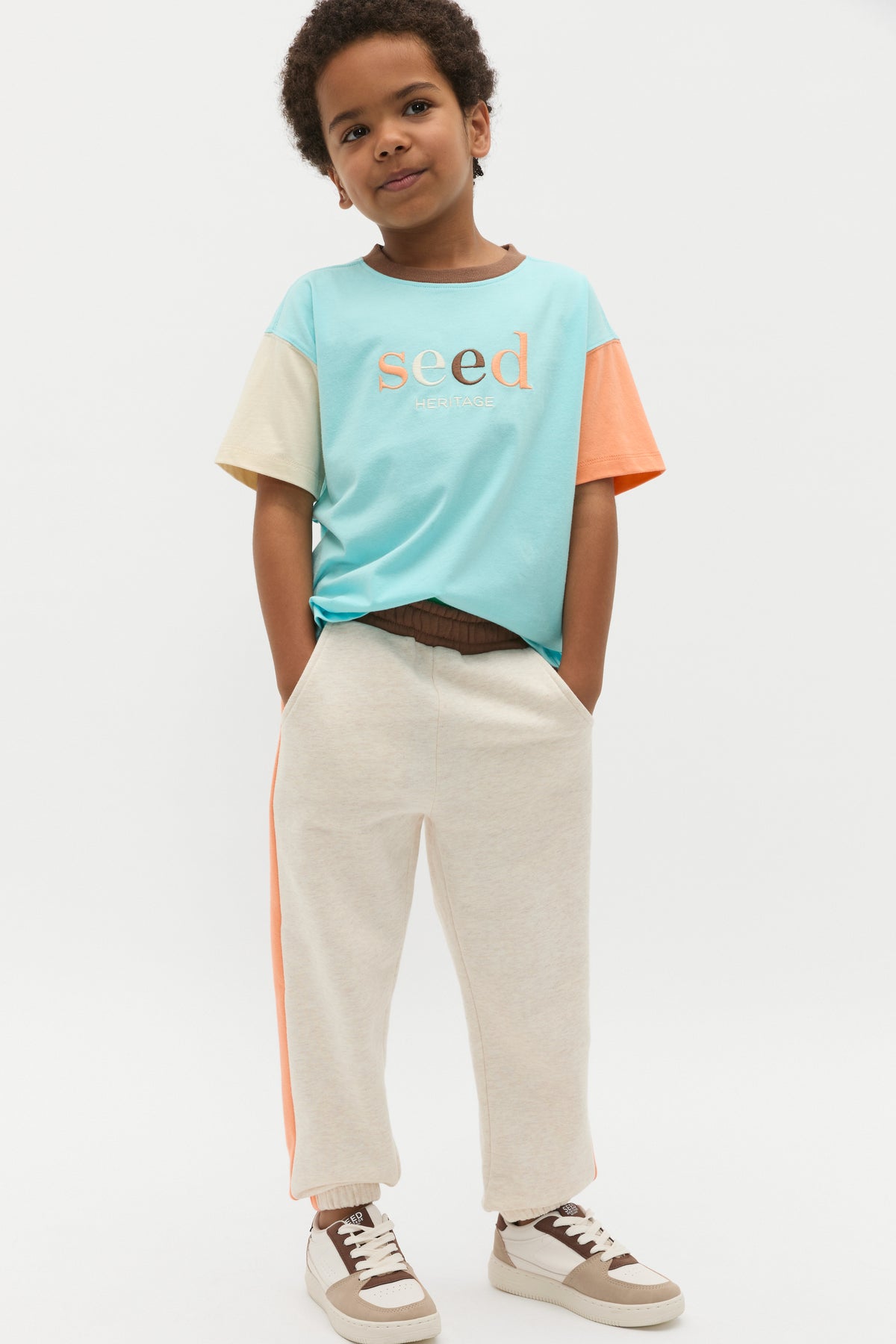 Colourblock Logo Tee