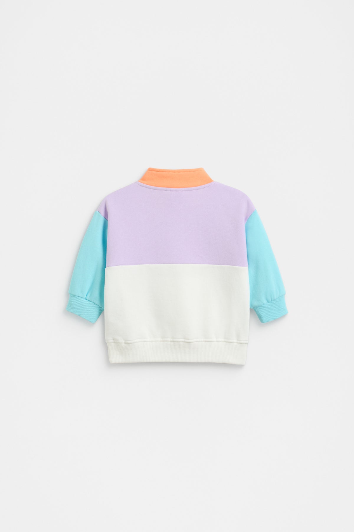 Colourblock Snap Sweat