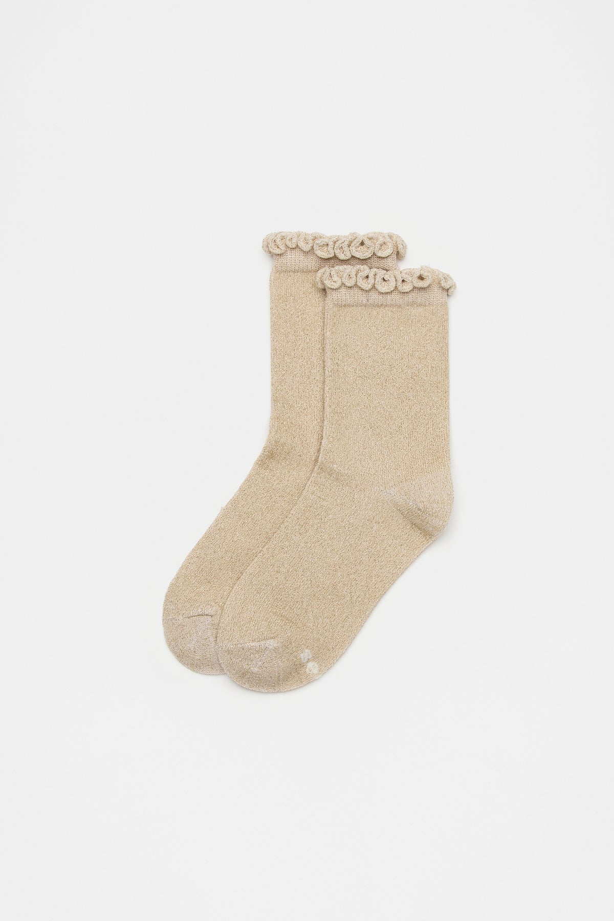 Lurex Frill Sock