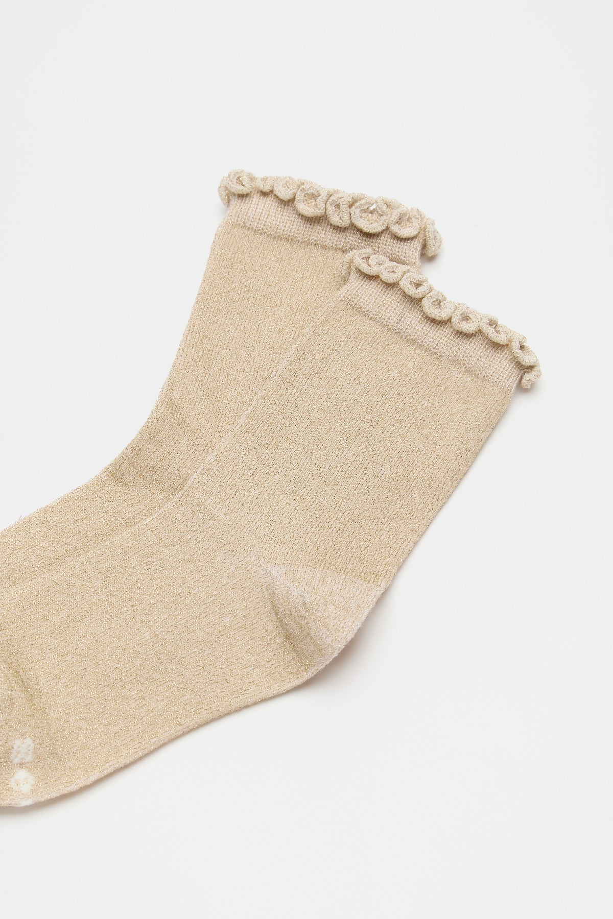 Lurex Frill Sock