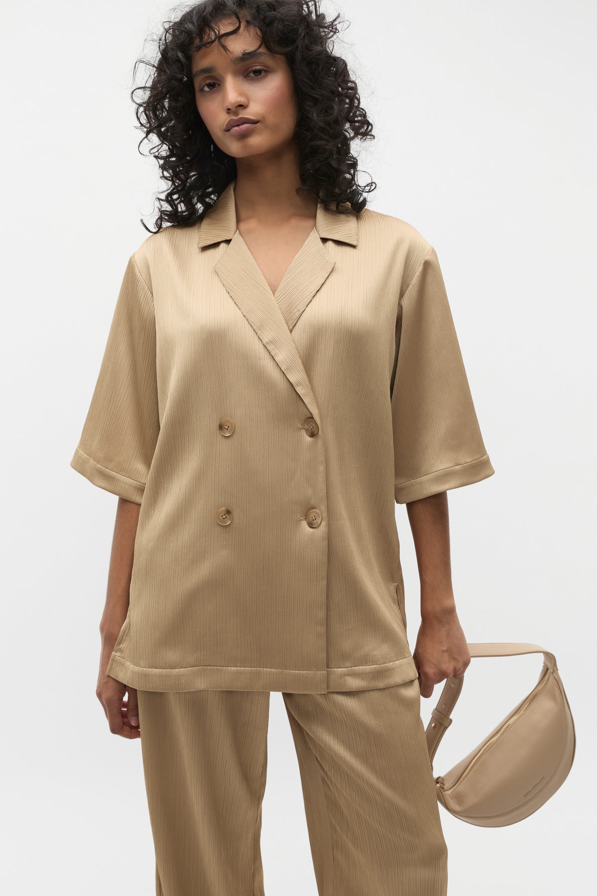 Plisse Short Sleeve Shirt