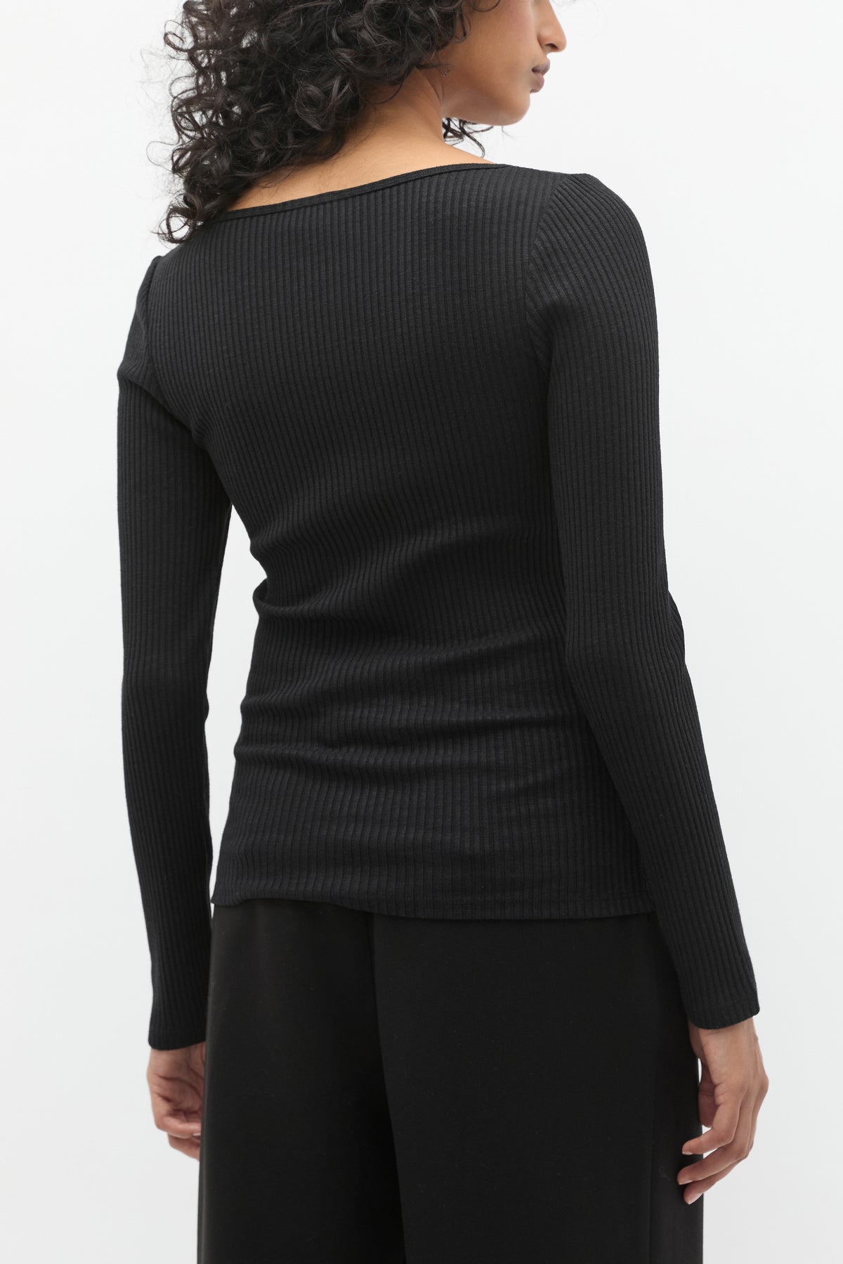 Sweetheart Neck Rib Top