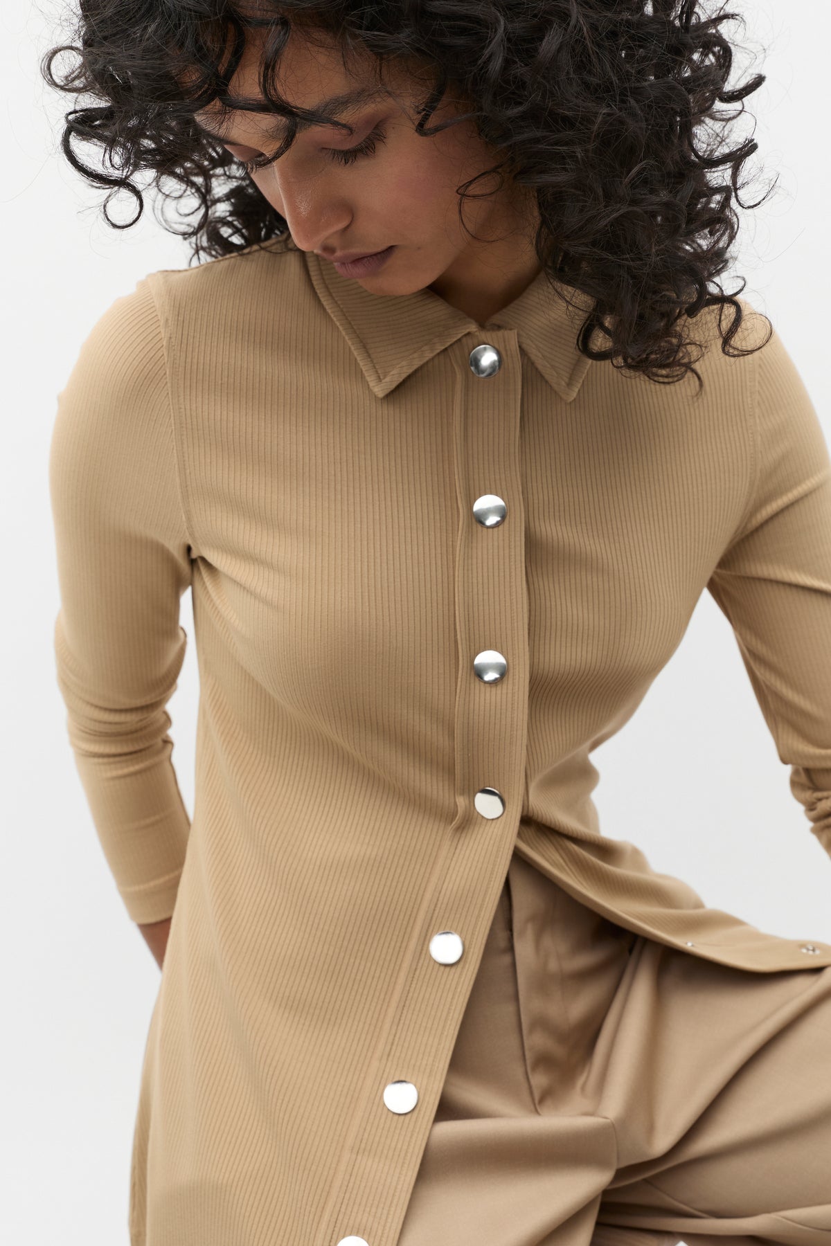 Placket Detail Polo Top