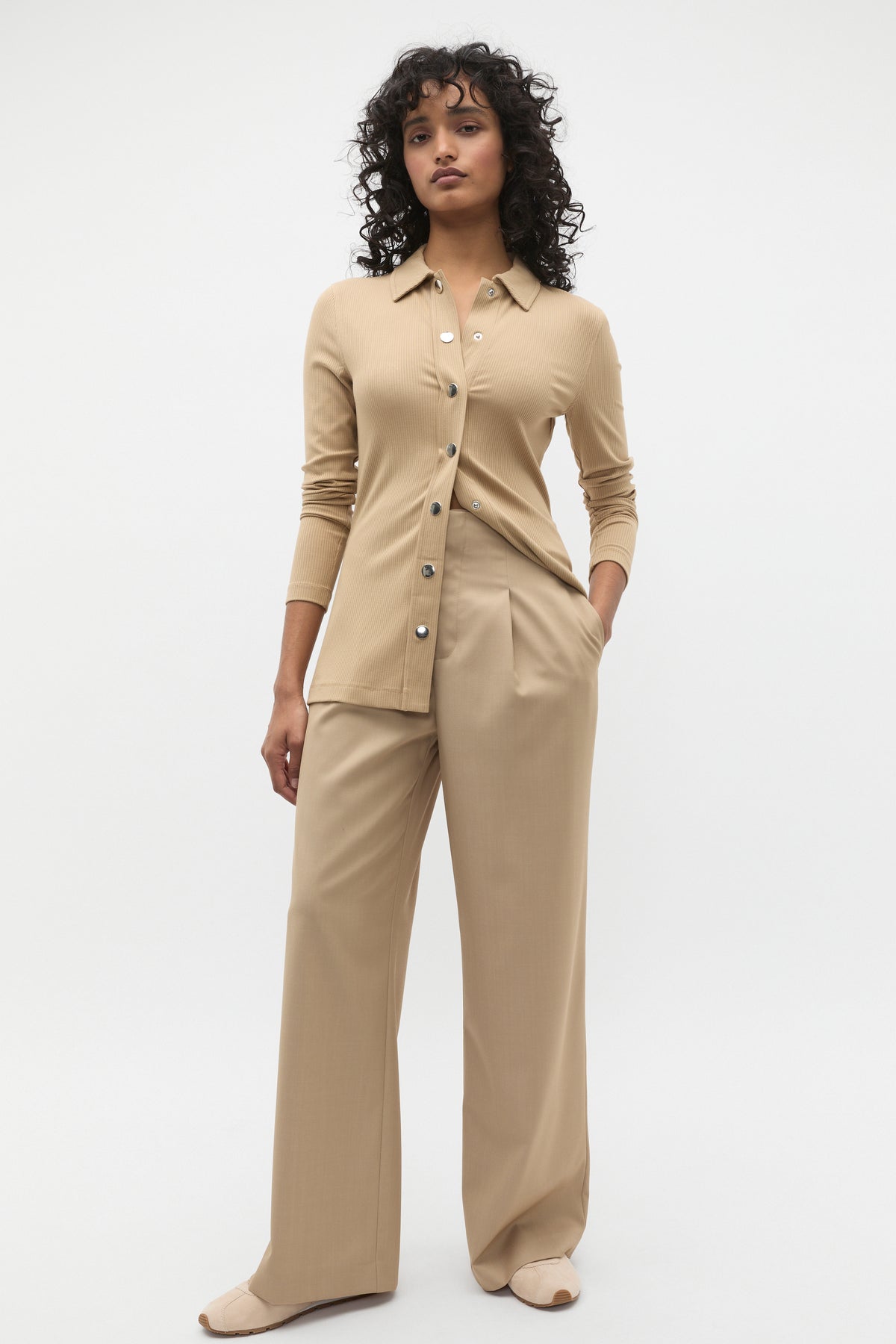 Placket Detail Polo Top