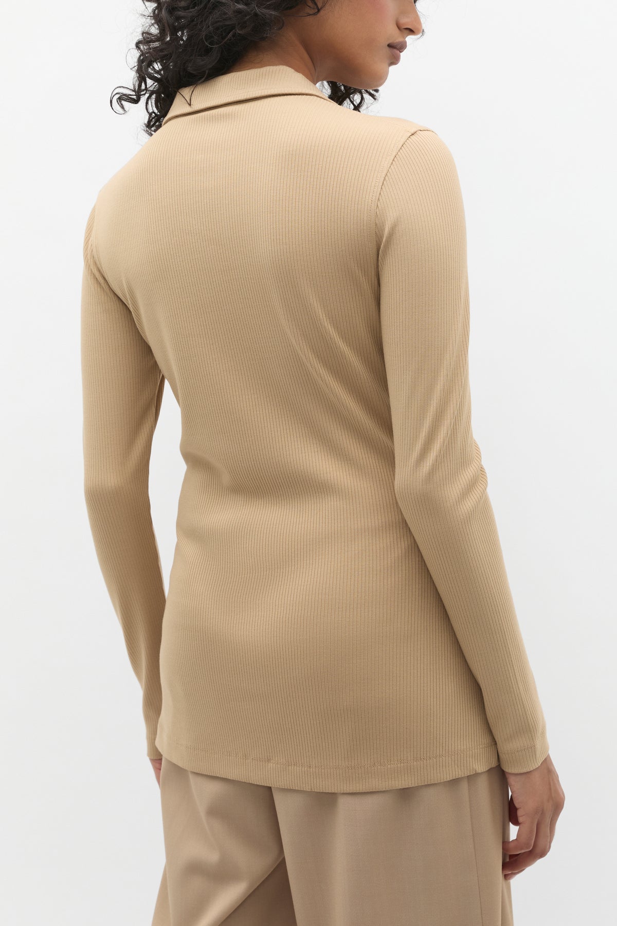 Placket Detail Polo Top