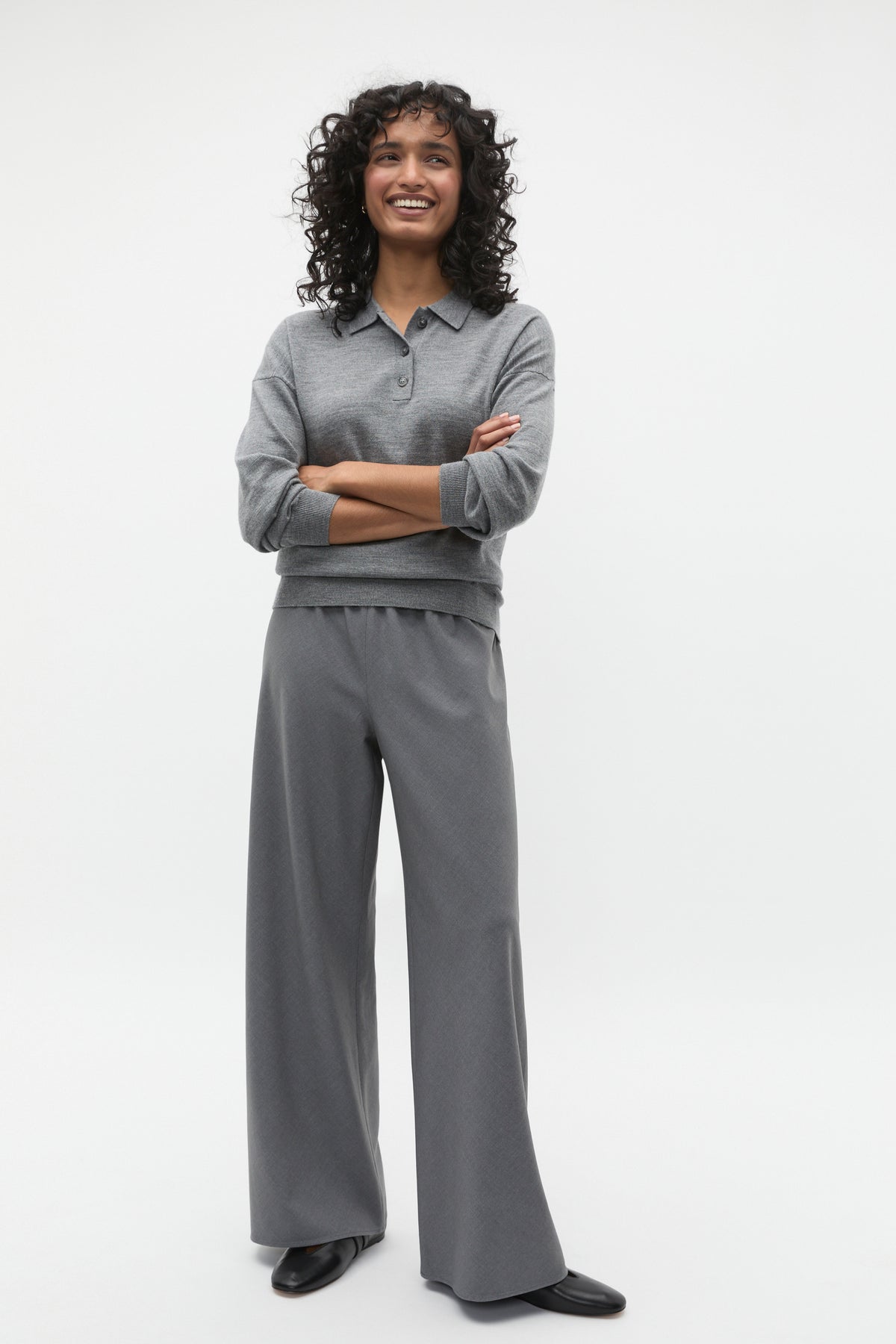 Merino Wool Slouch Polo