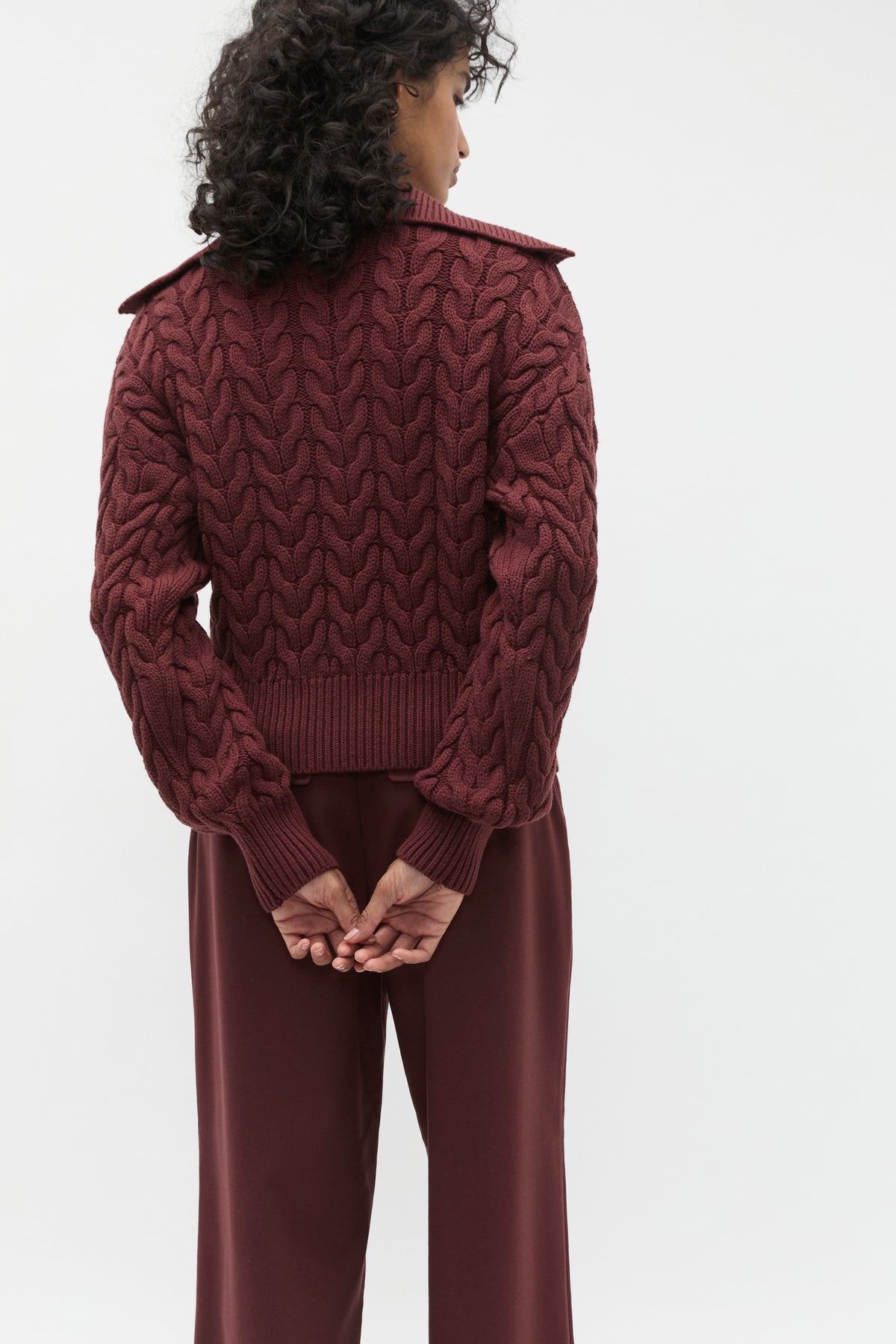 Easy Cable Knit Polo