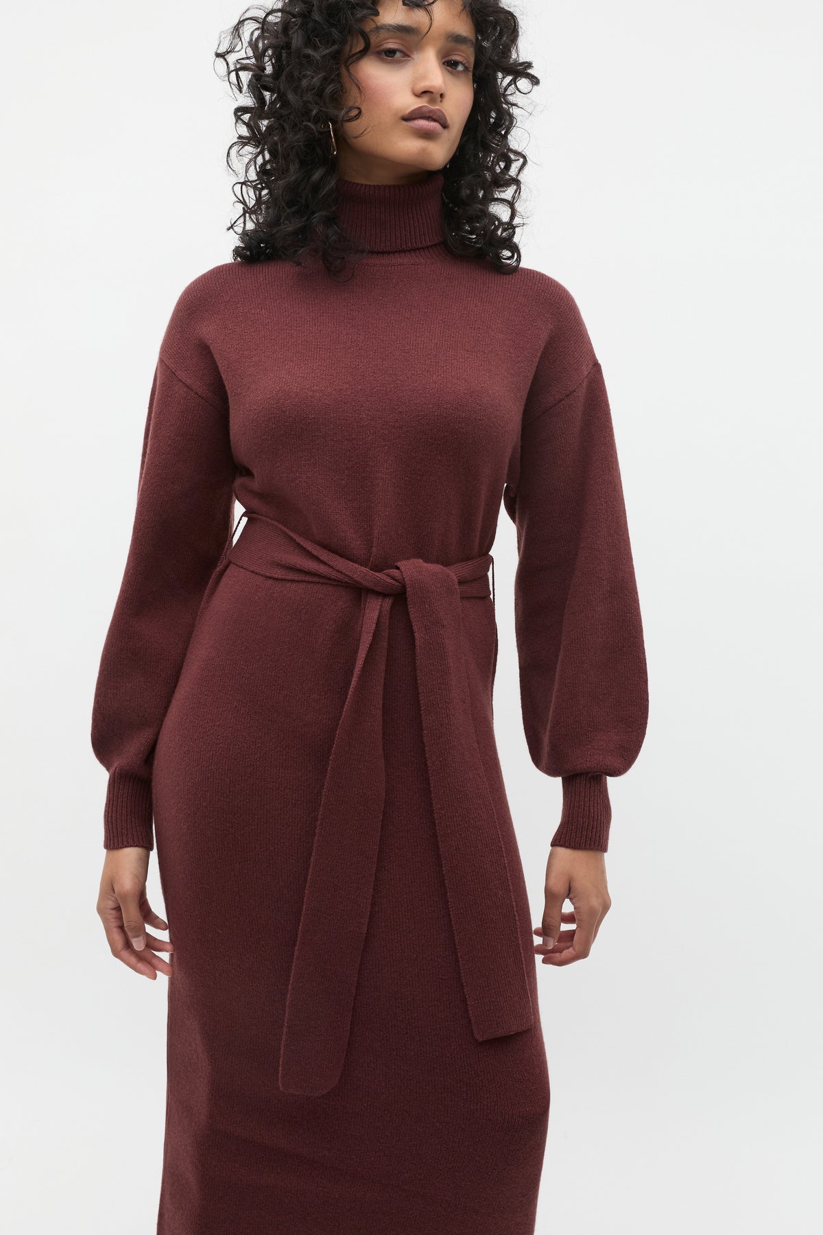Tie Knit Midi Dress