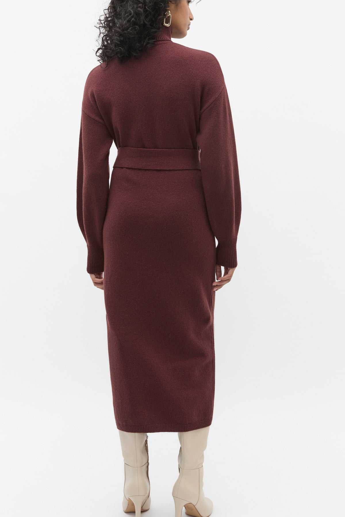 Tie Knit Midi Dress