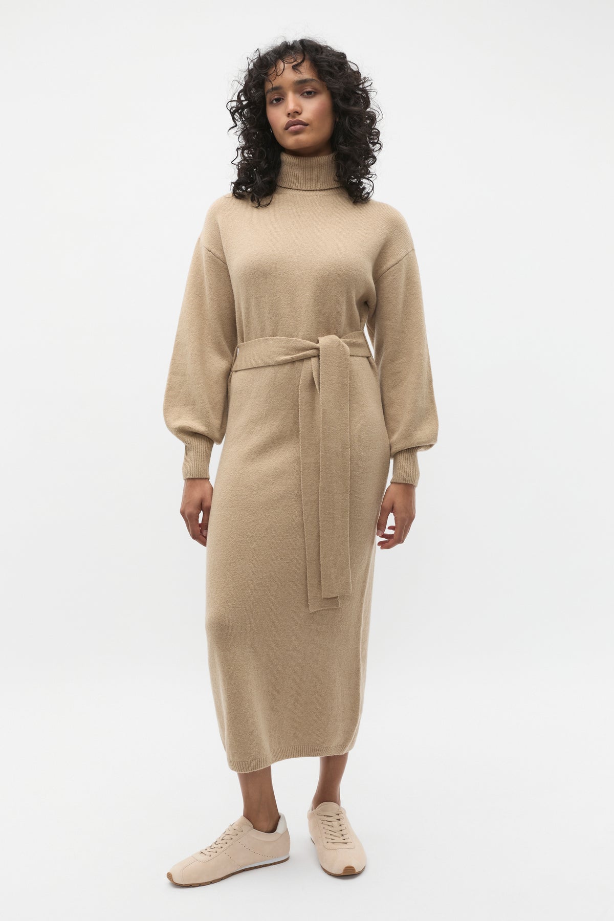 Tie Knit Midi Dress
