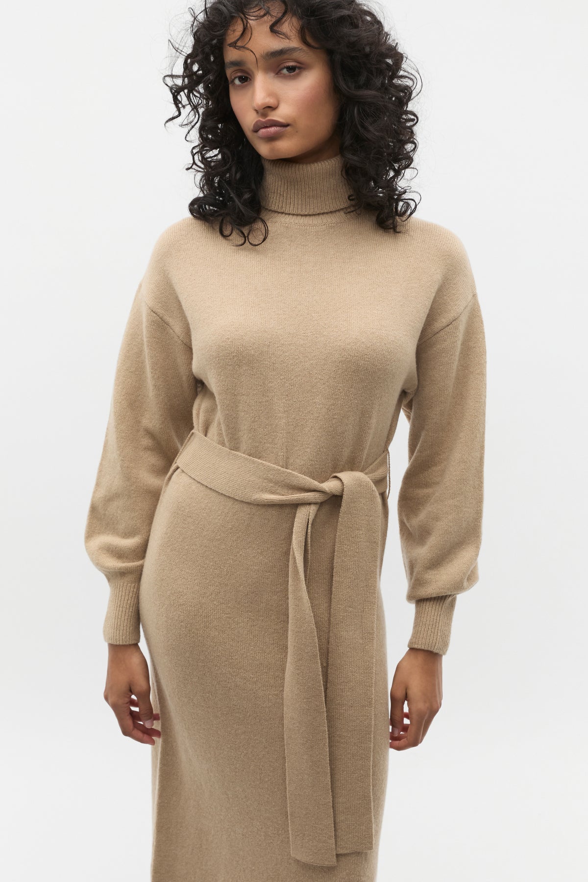 Tie Knit Midi Dress