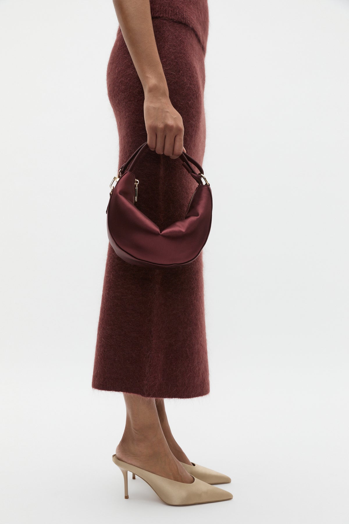 Fluffy Knit Midi Skirt
