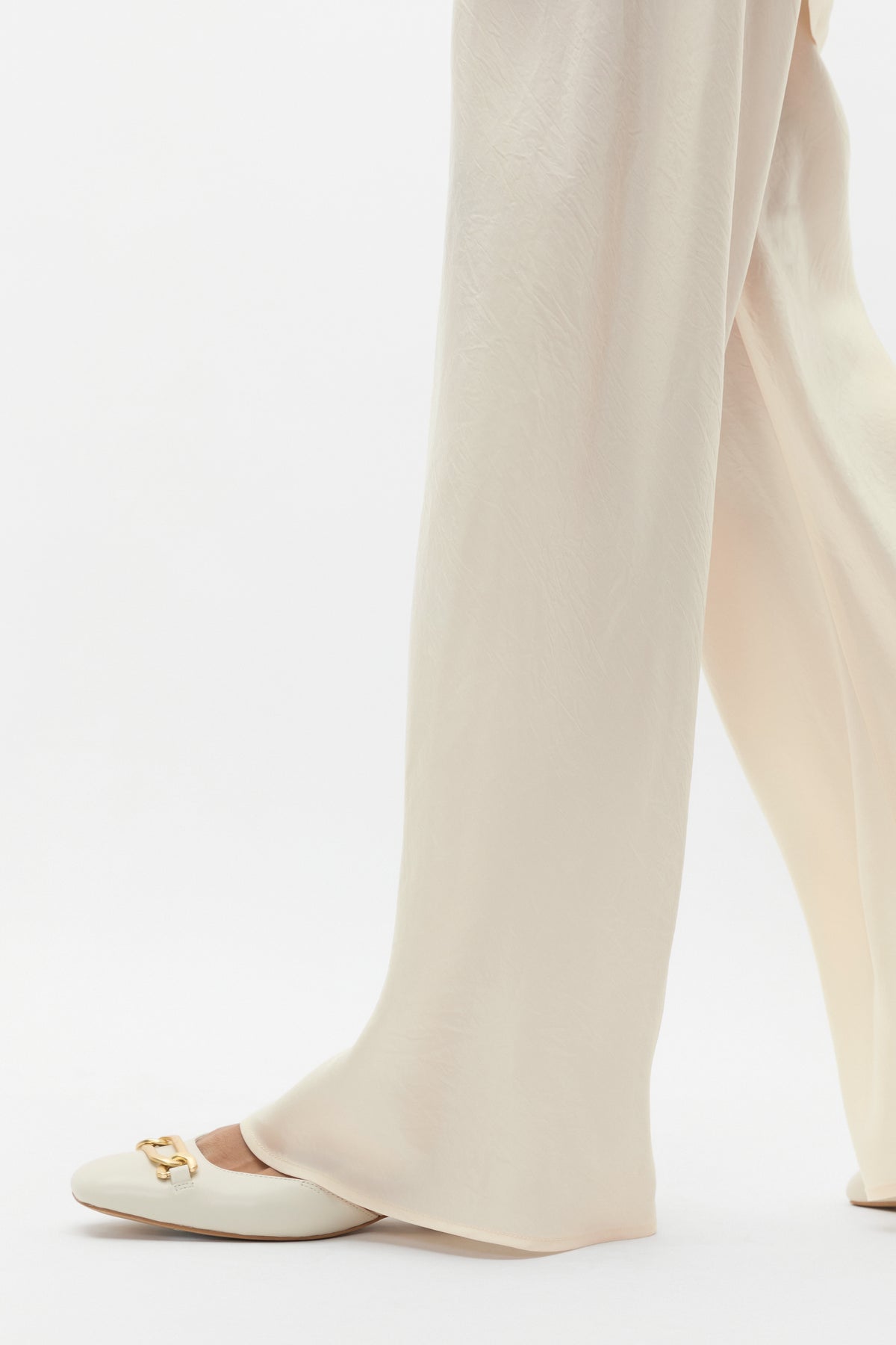 Crinkled Satin Pant