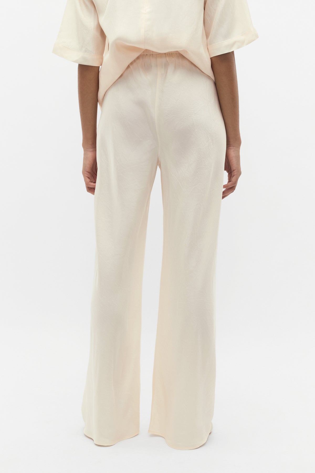 Crinkled Satin Pant
