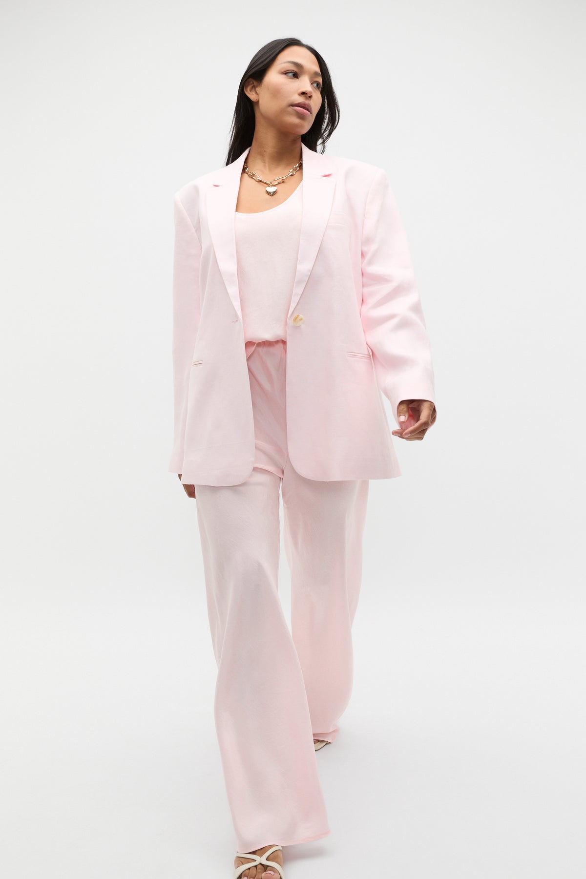 Crinkled Satin Pant