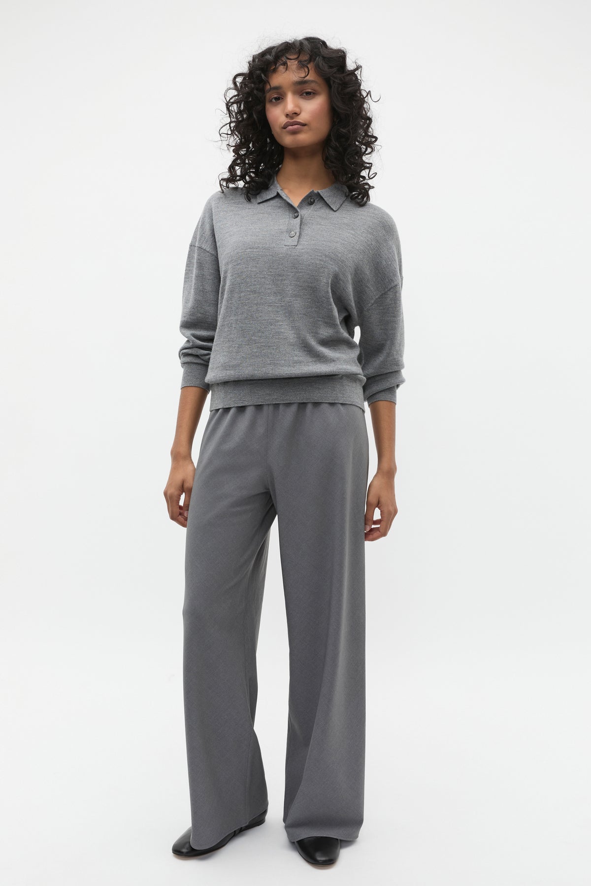 Crossdye Easy Wide Leg Pant