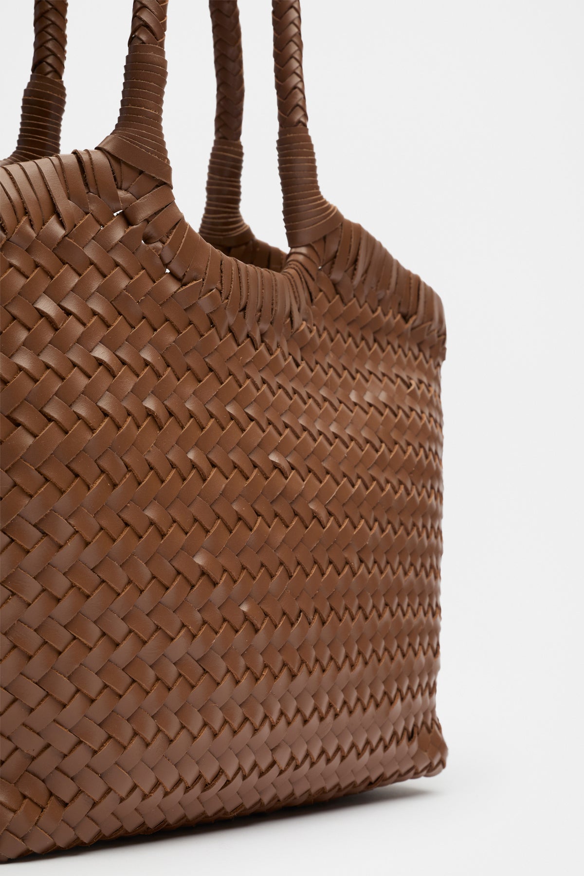 Leather Basket Bag