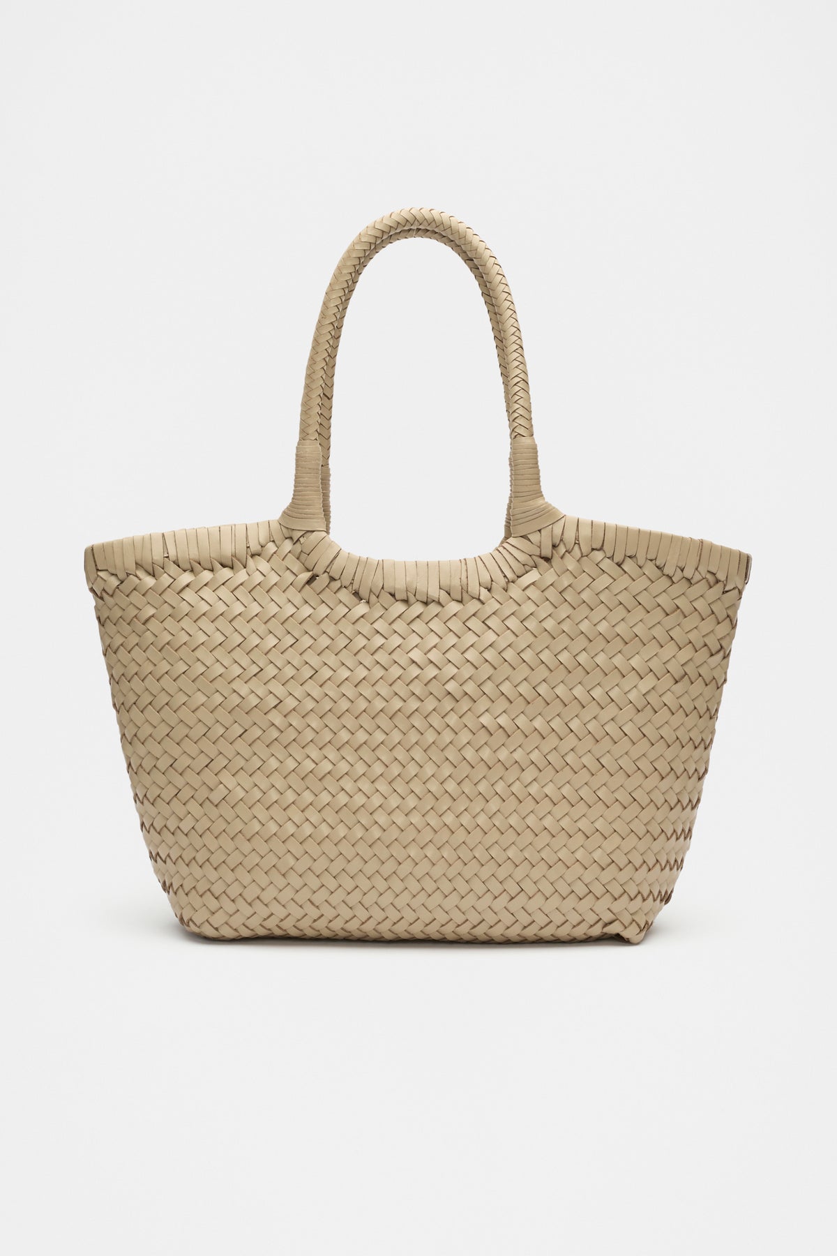 Leather Basket Bag