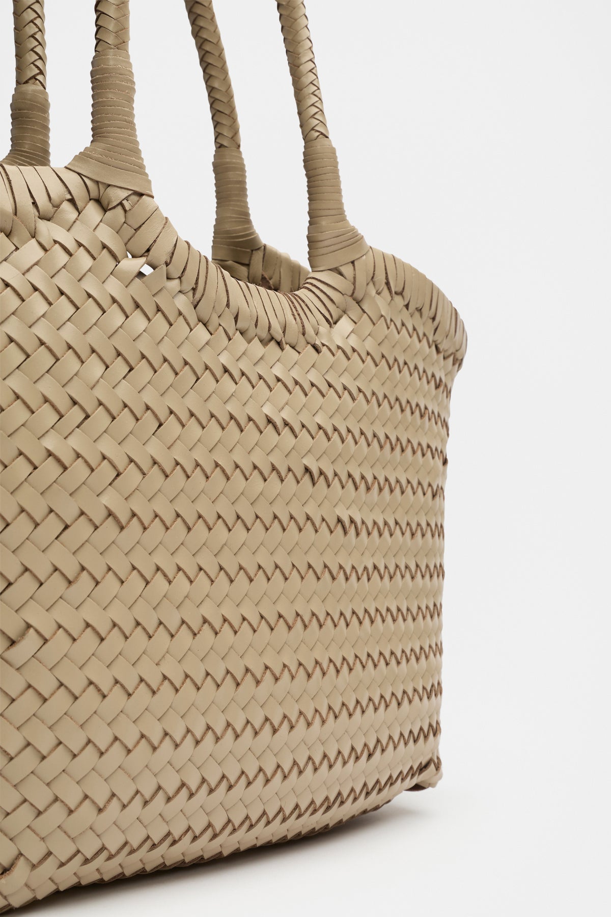 Leather Basket Bag