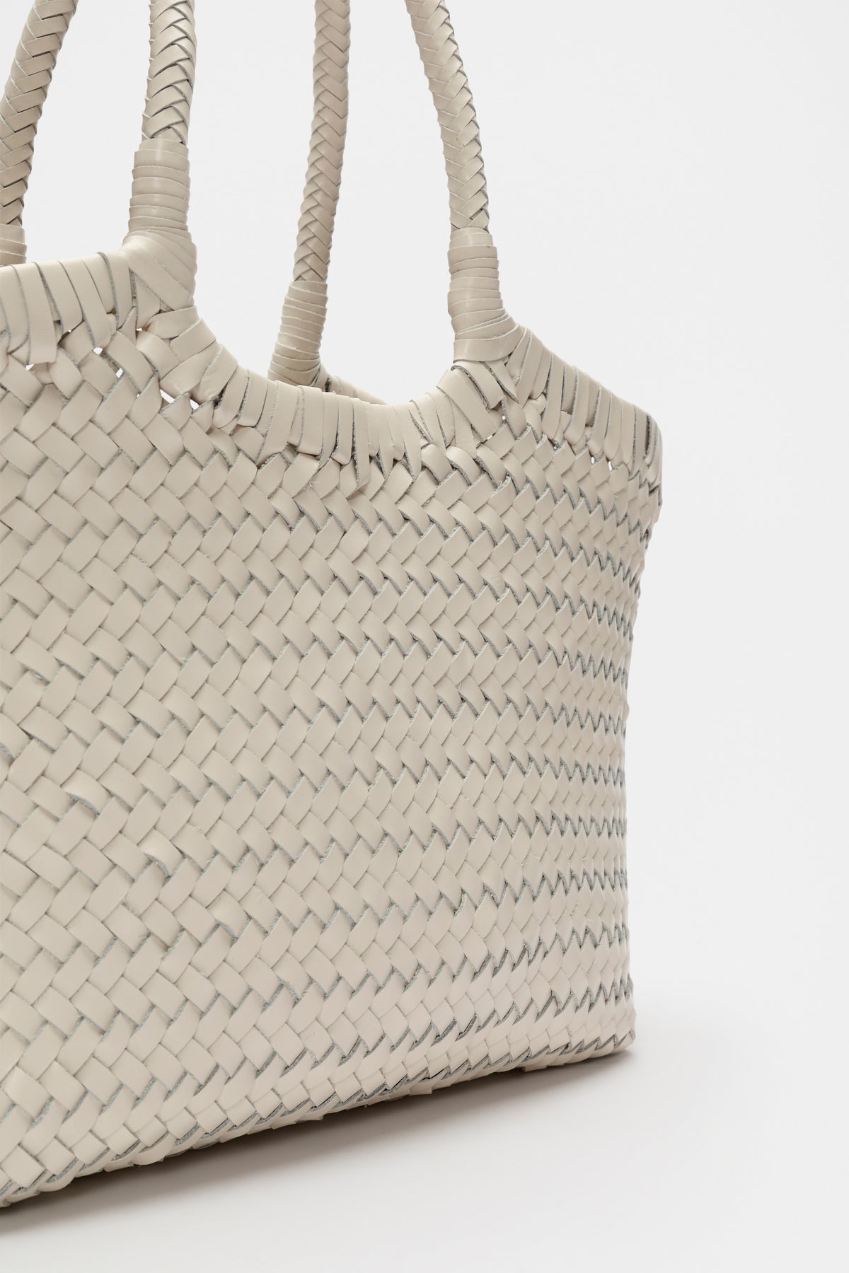 Leather Basket Bag