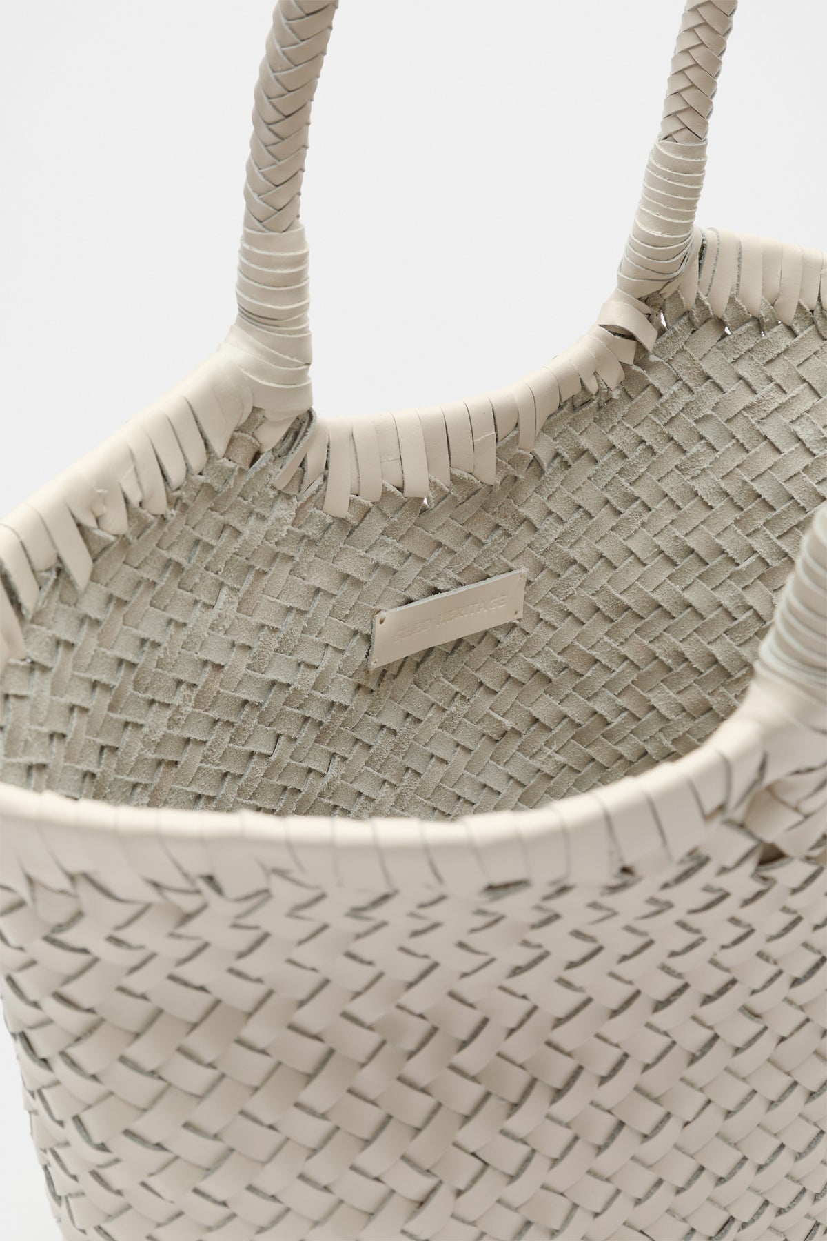 Leather Basket Bag