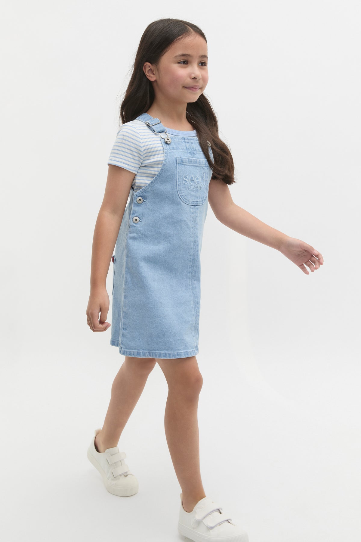 Logo Denim Pinafore
