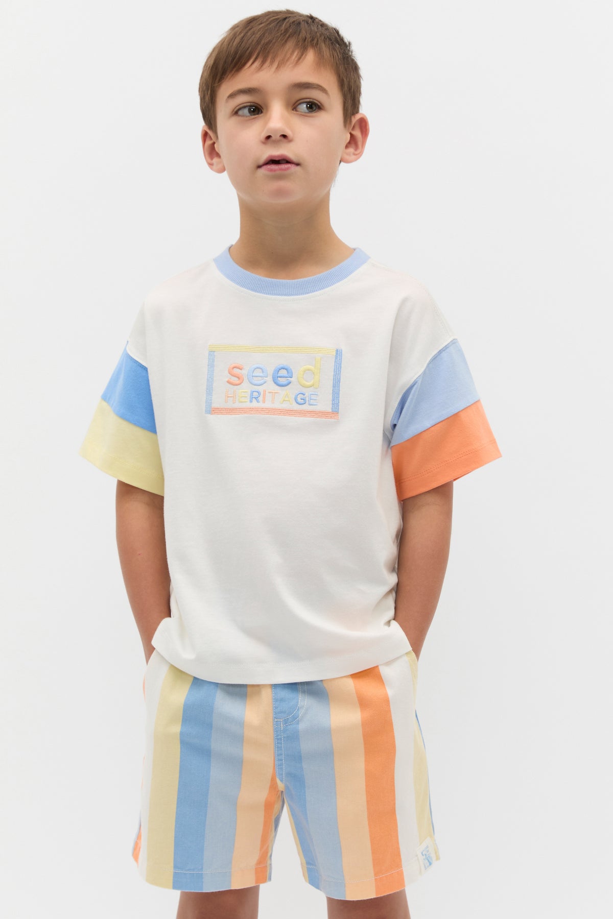 Panelled Logo Tee
