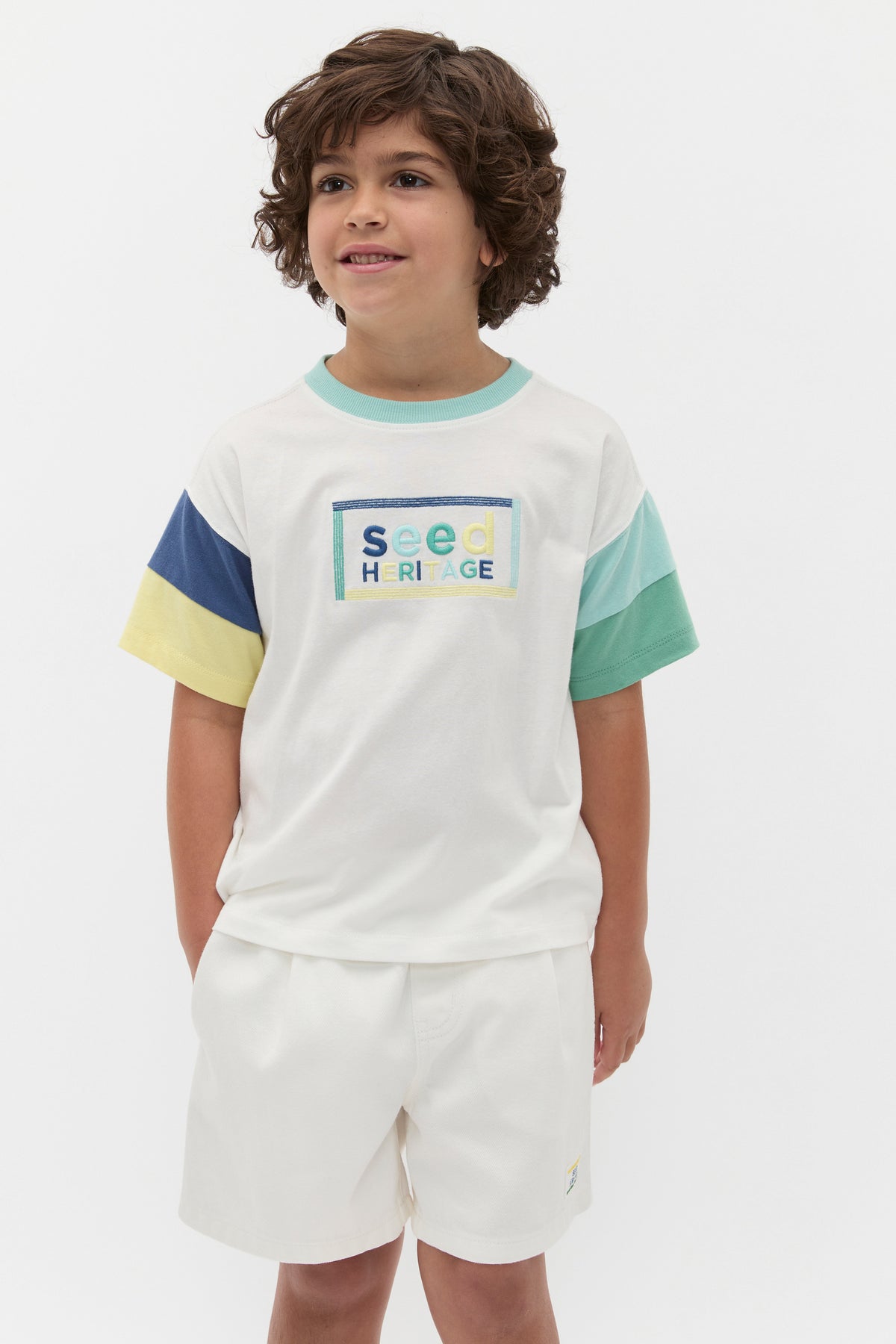 Panelled Logo Tee