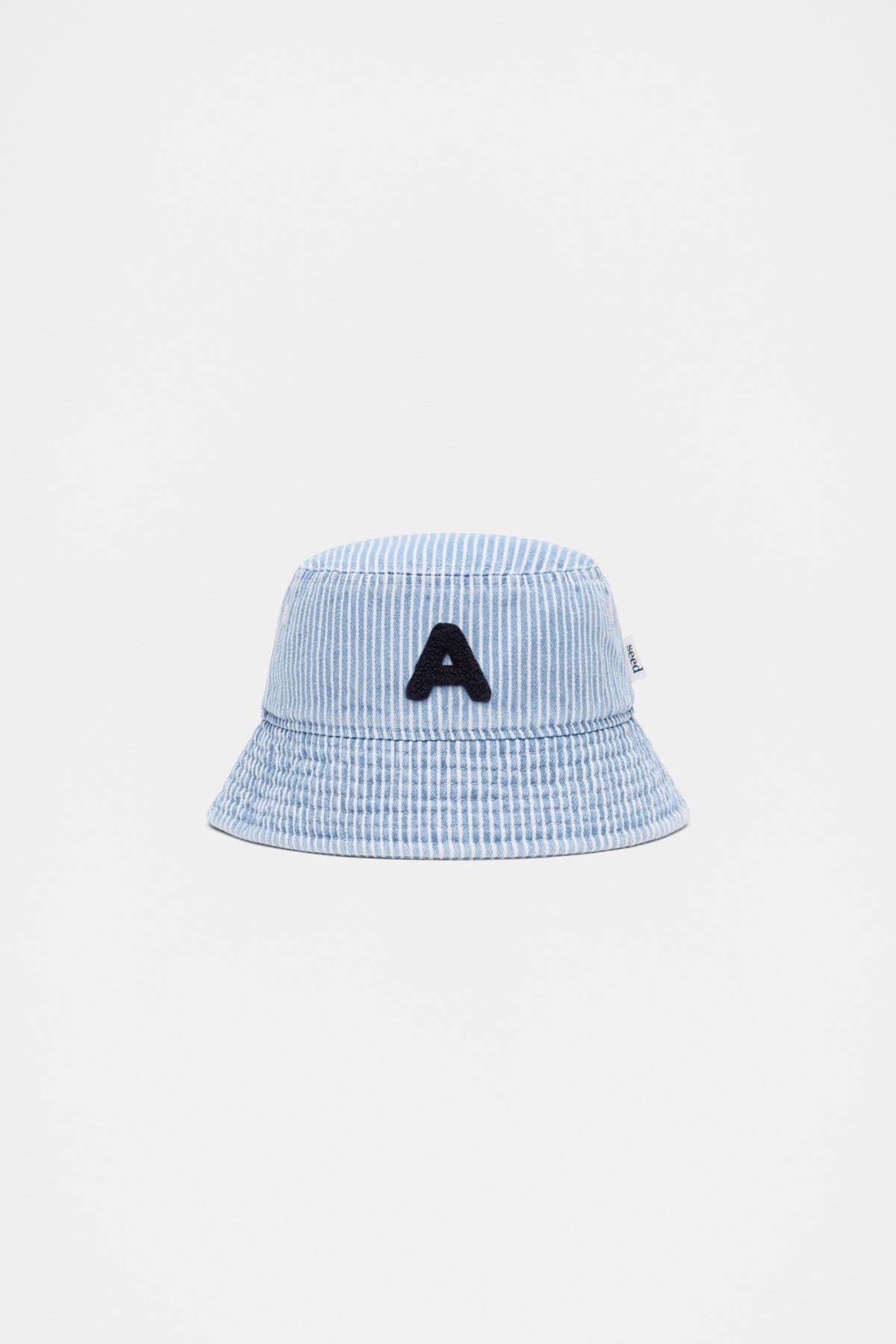 Blue Mini Initial Bucket Hat