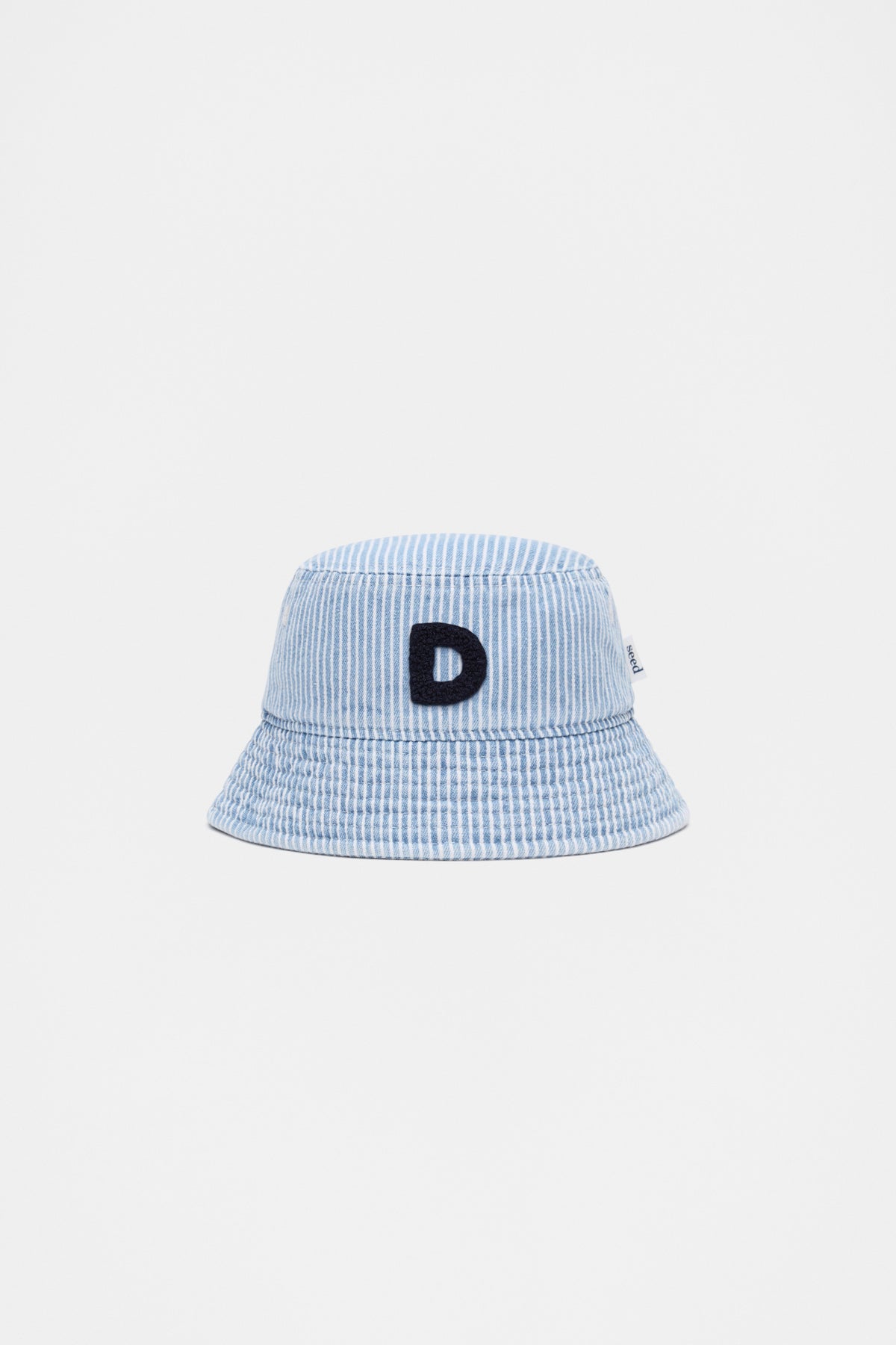 Blue Mini Initial Bucket Hat