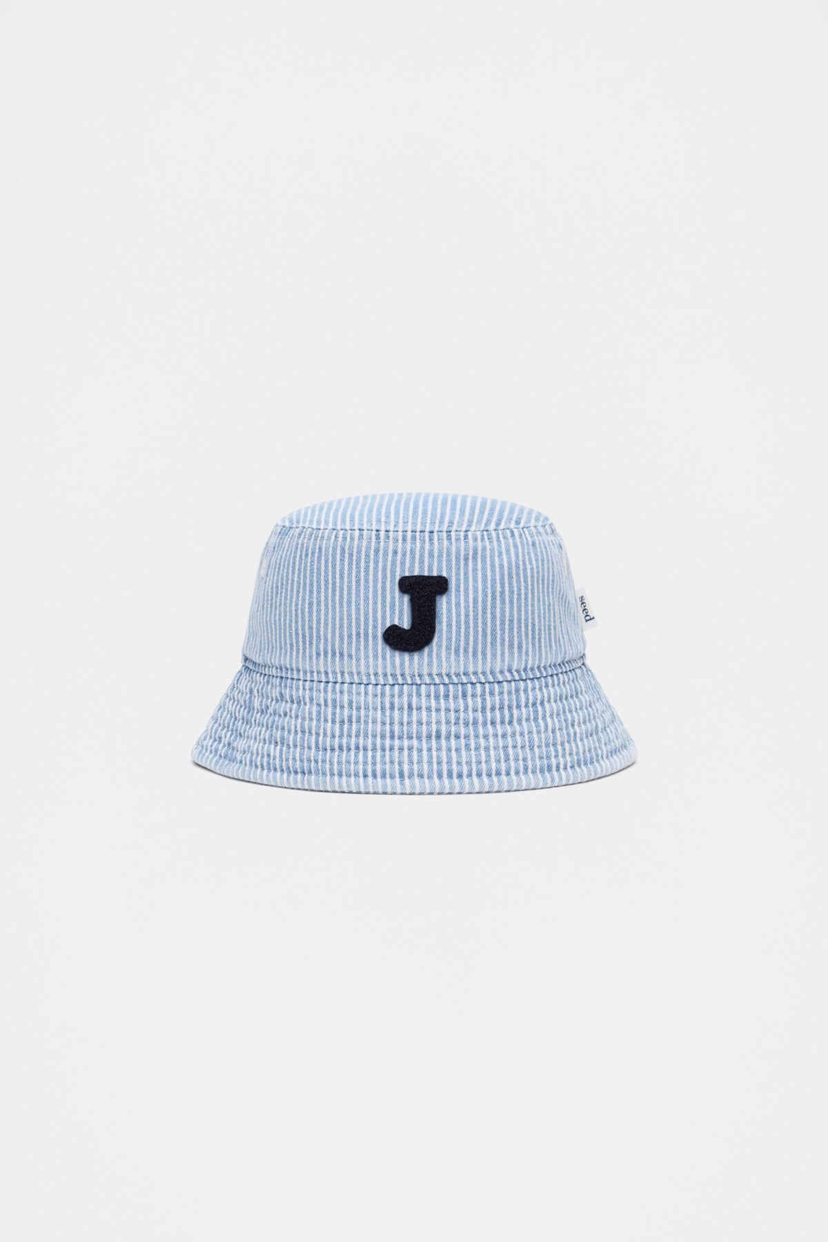Blue Mini Initial Bucket Hat