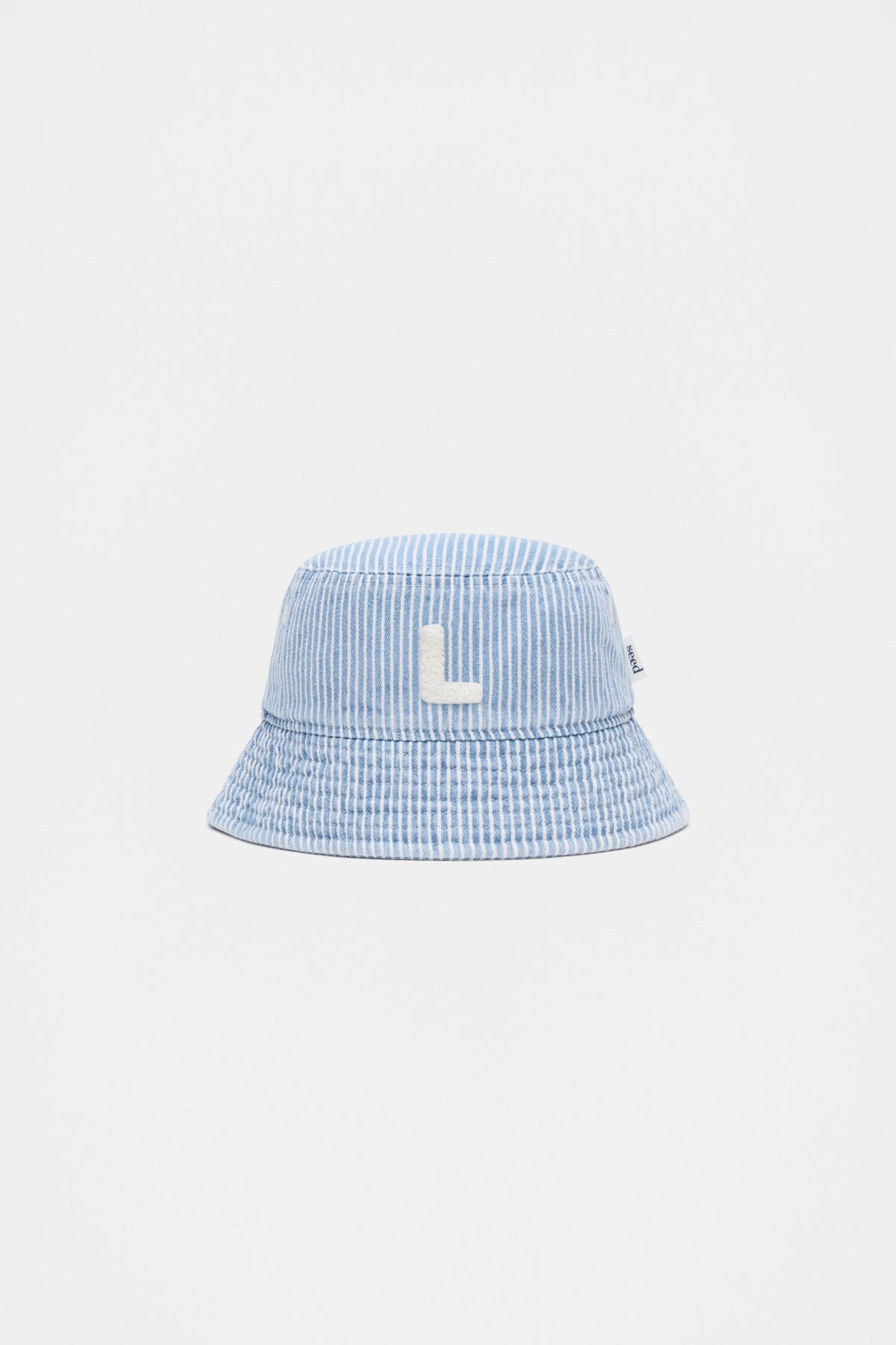 Blue Mini Initial Bucket Hat