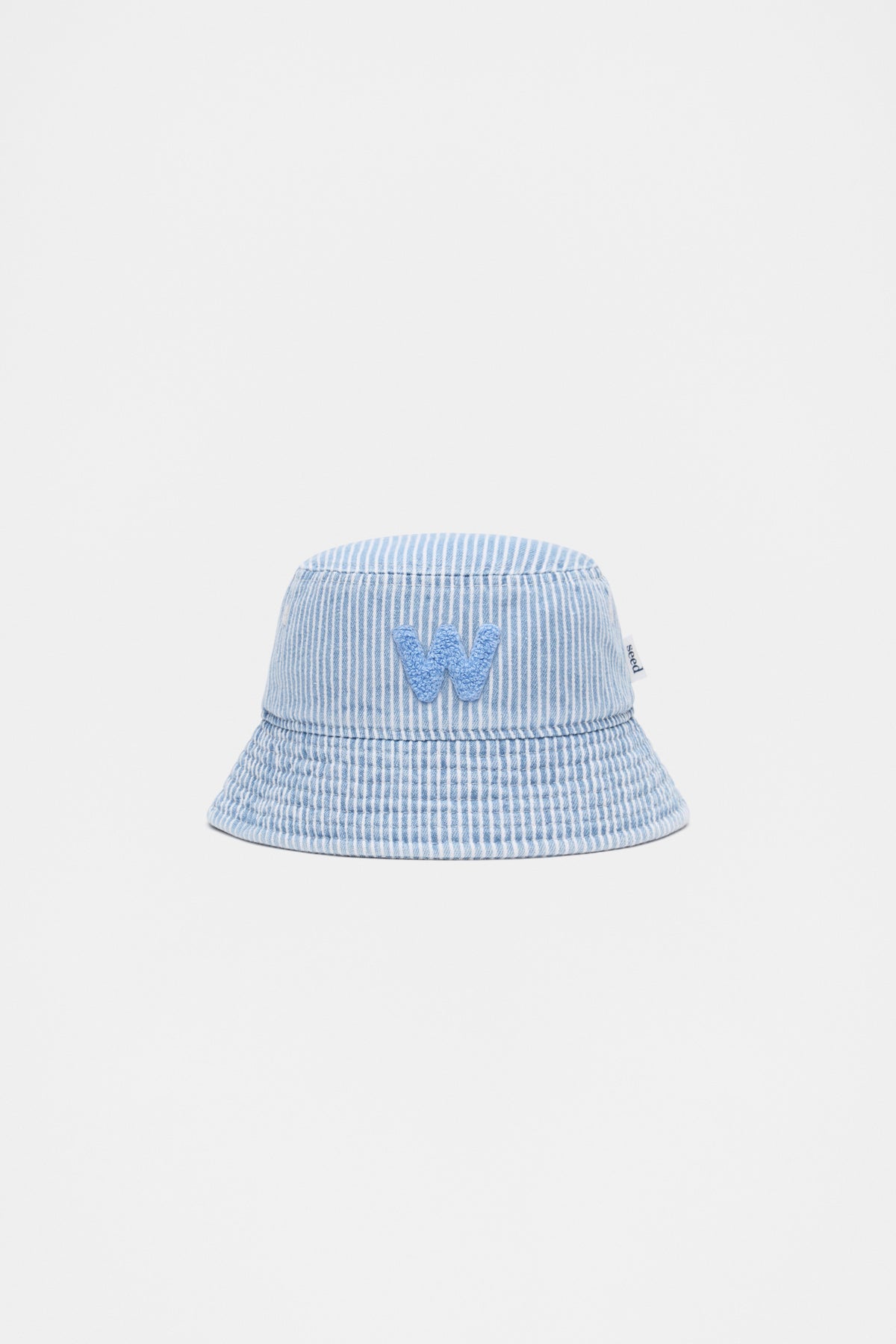 Blue Mini Initial Bucket Hat
