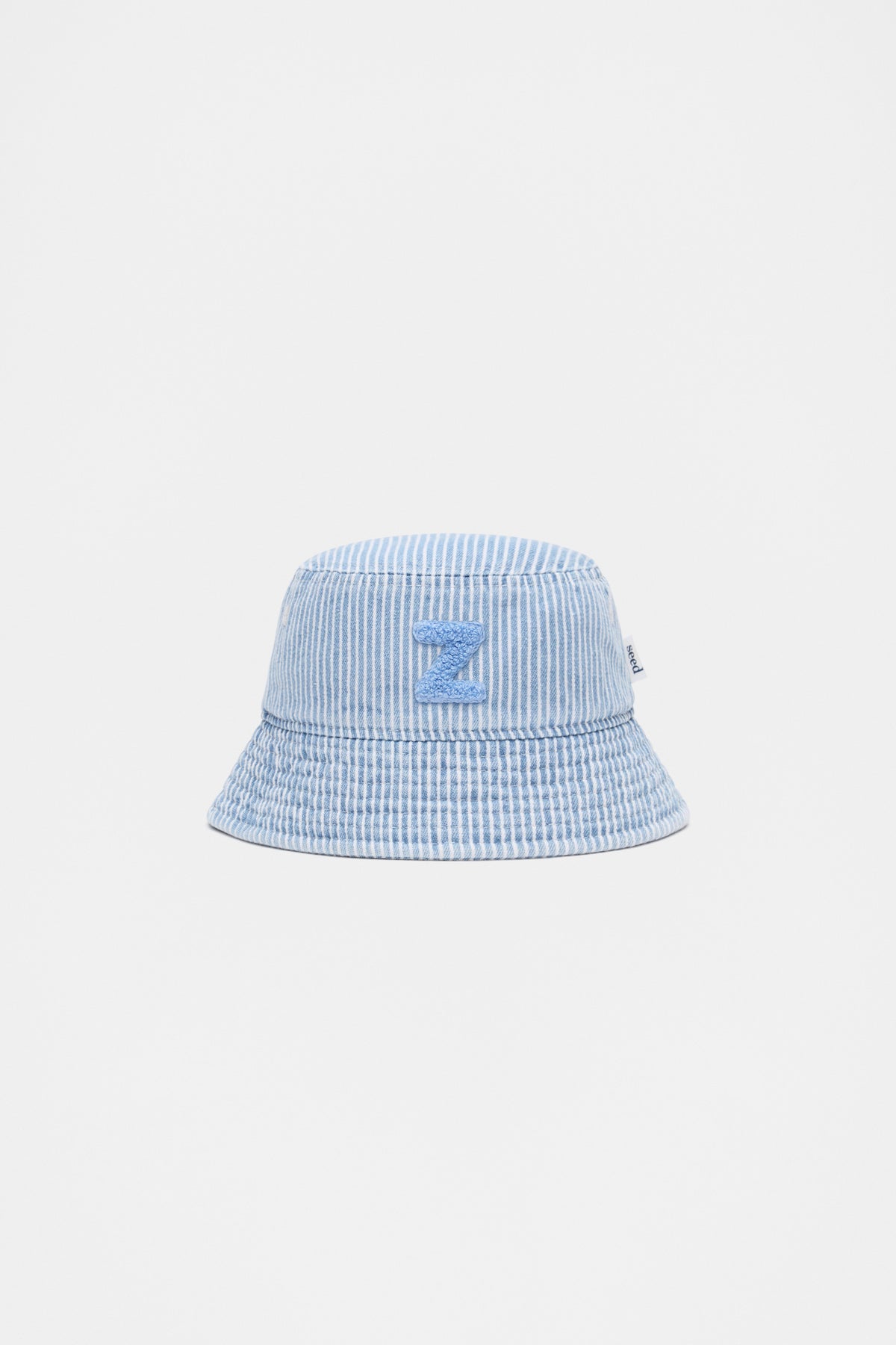 Blue Mini Initial Bucket Hat