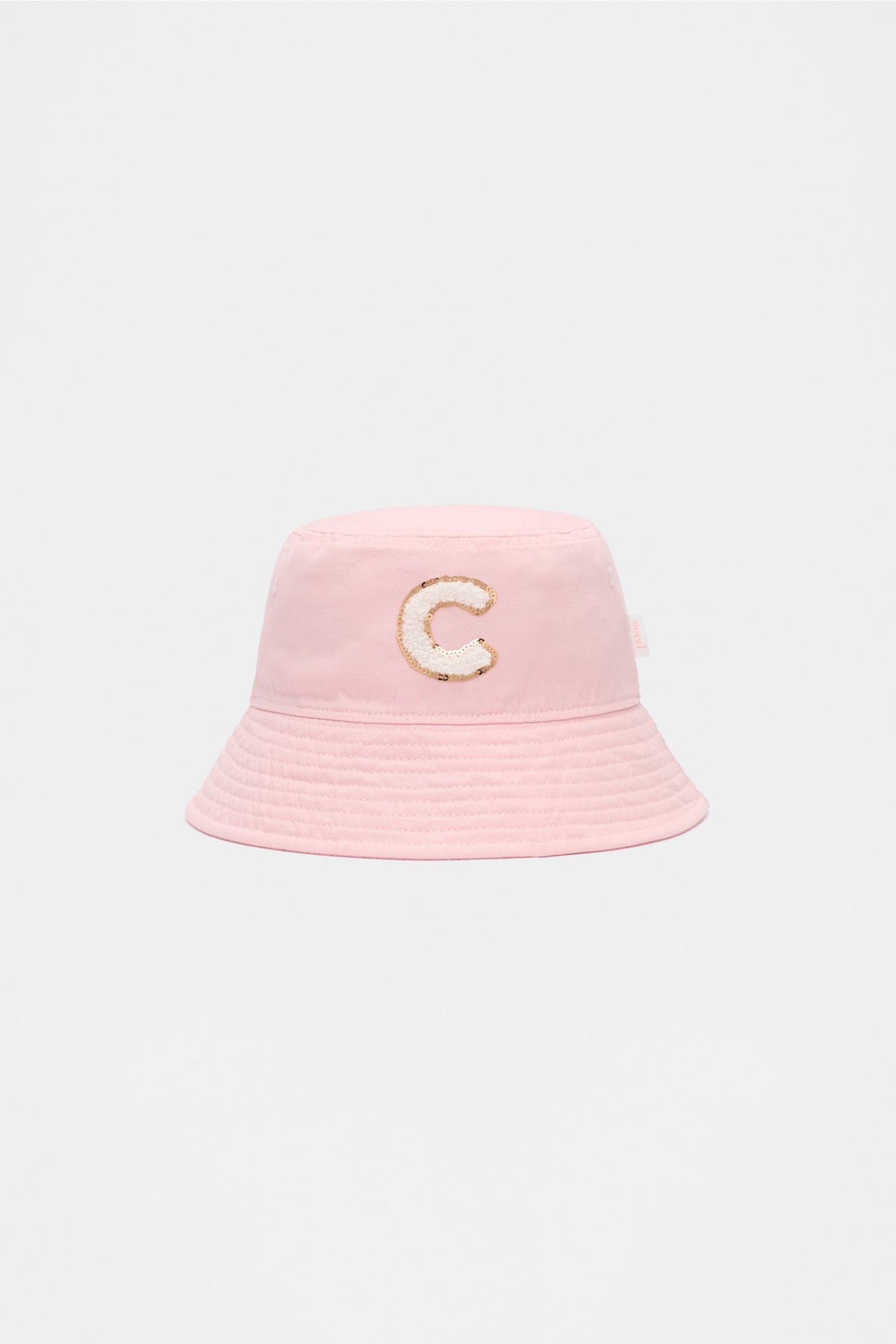 Pink Initial Bucket Hat