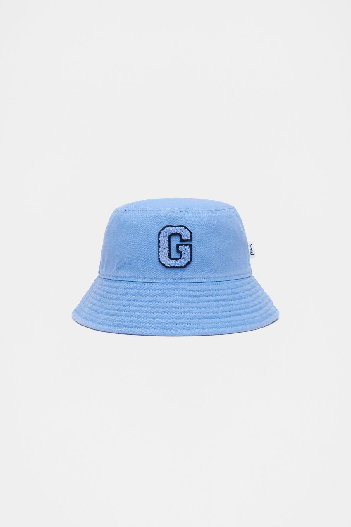 Blue Initial Bucket Hat