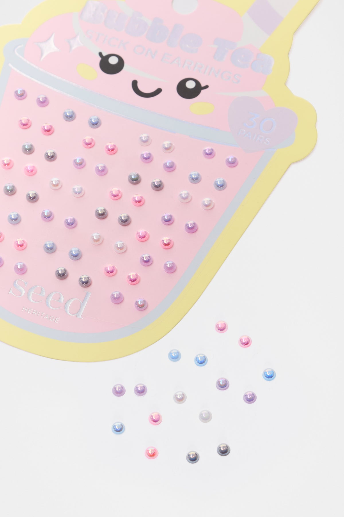 Bubble Tea Stick On Earrings
