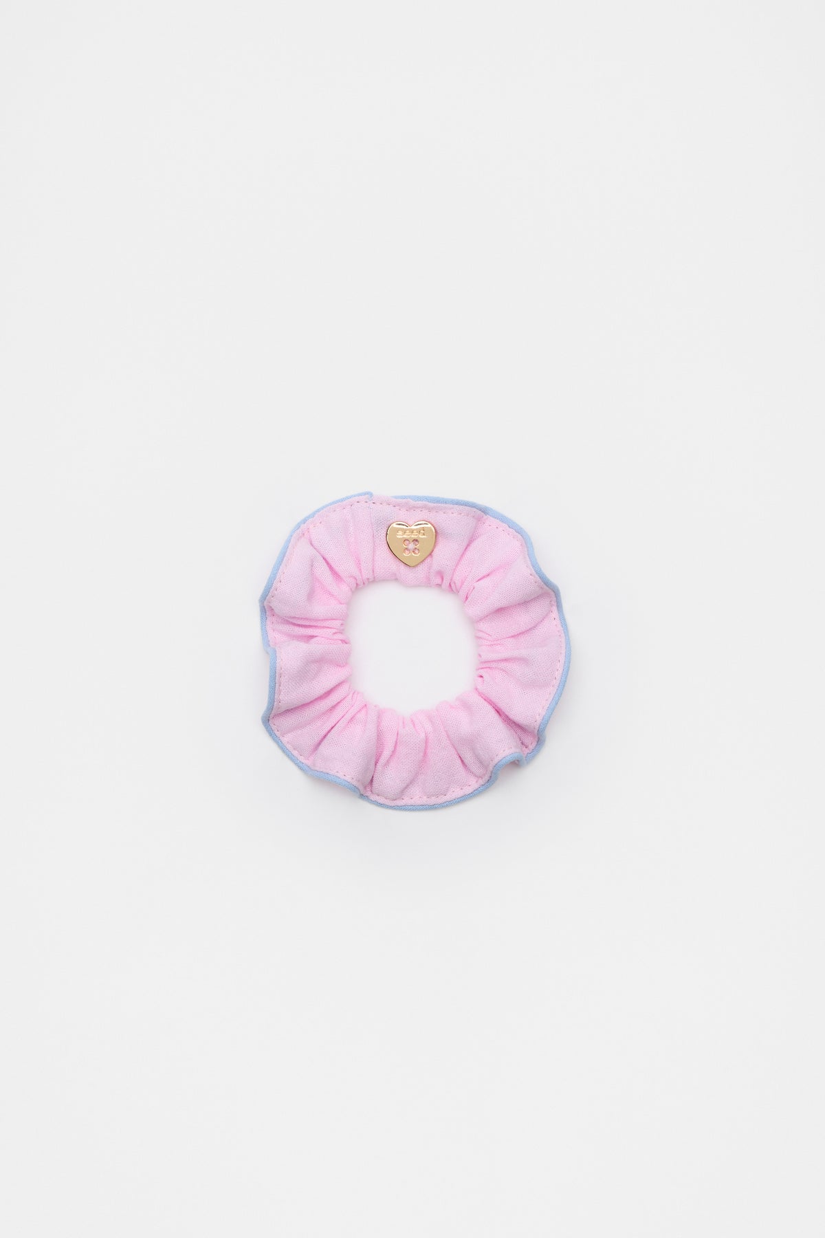 Contrast Trim Scrunchie