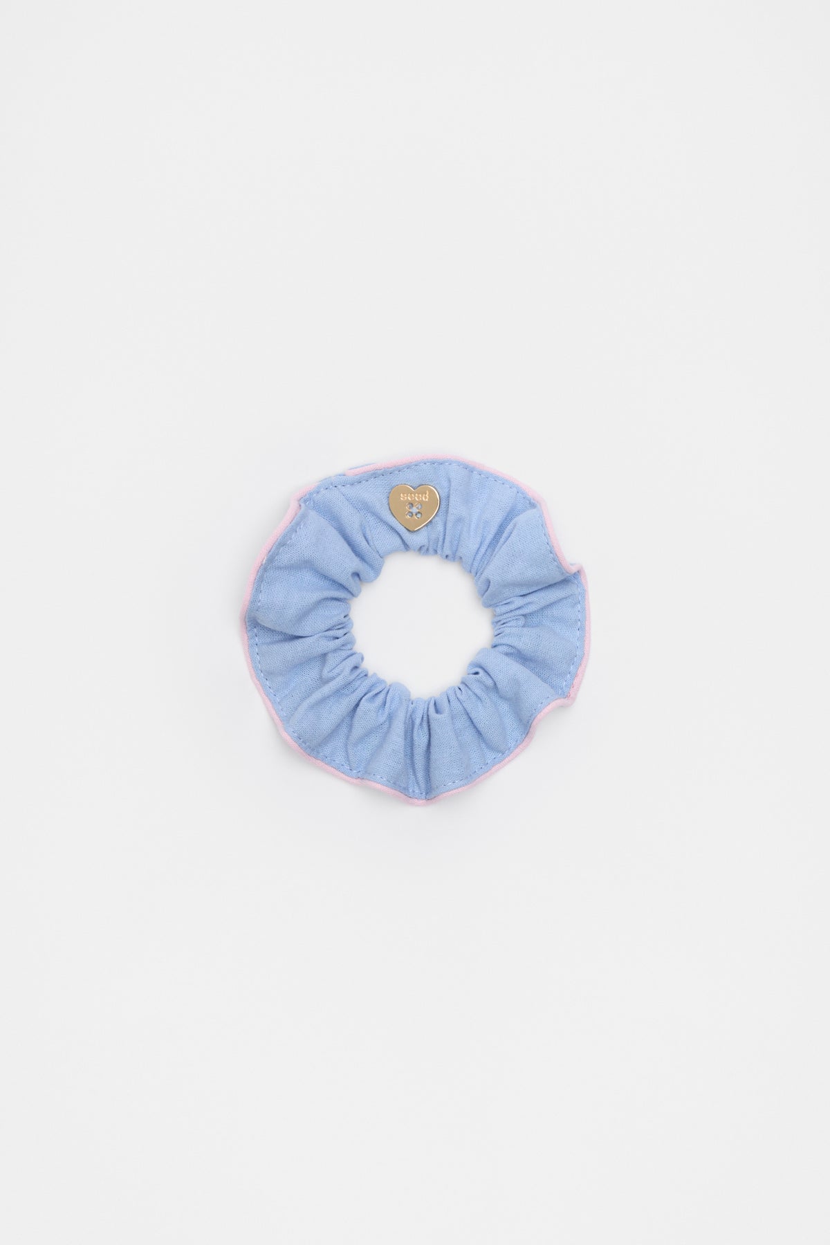 Contrast Trim Scrunchie