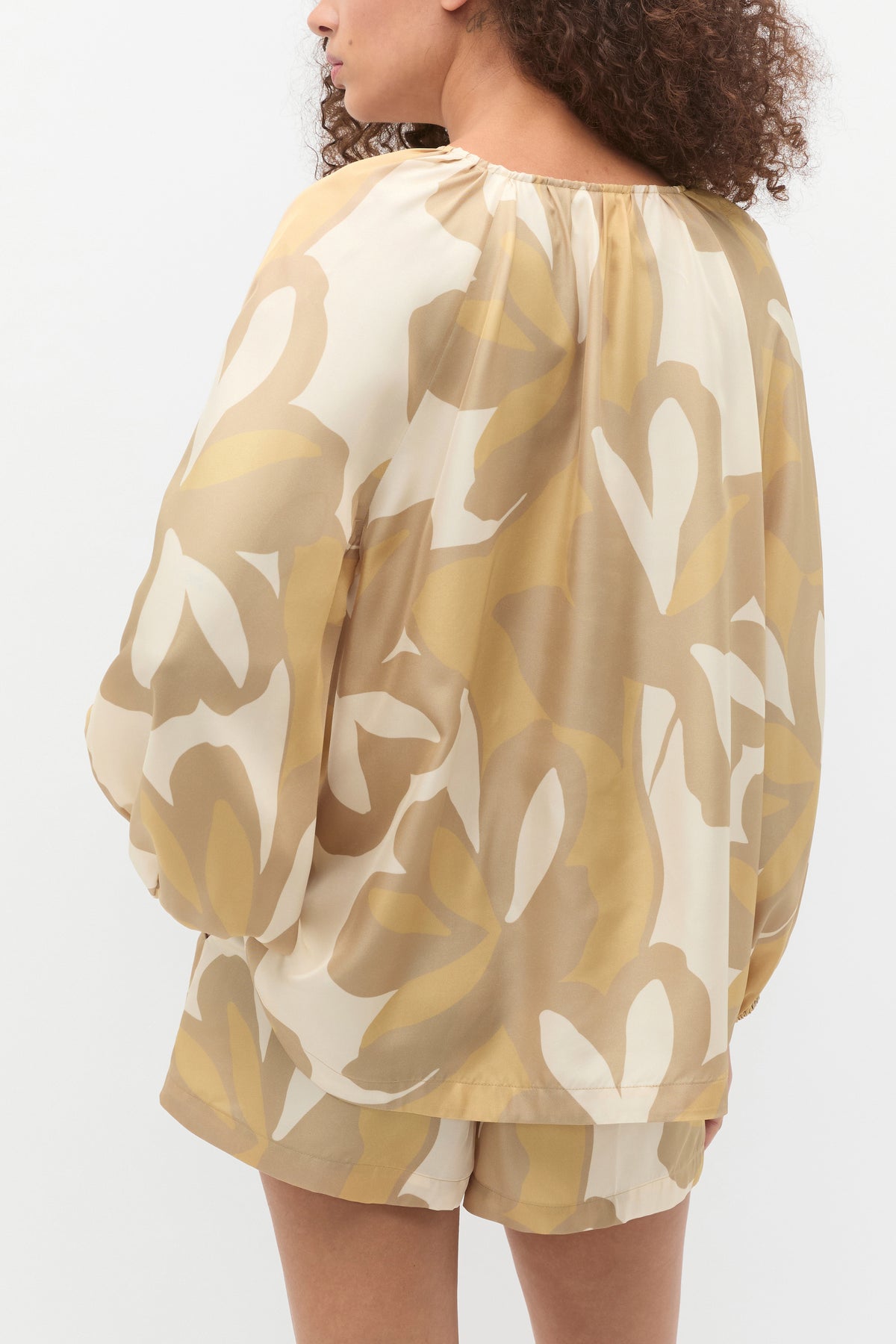 Satin Printed Blouse