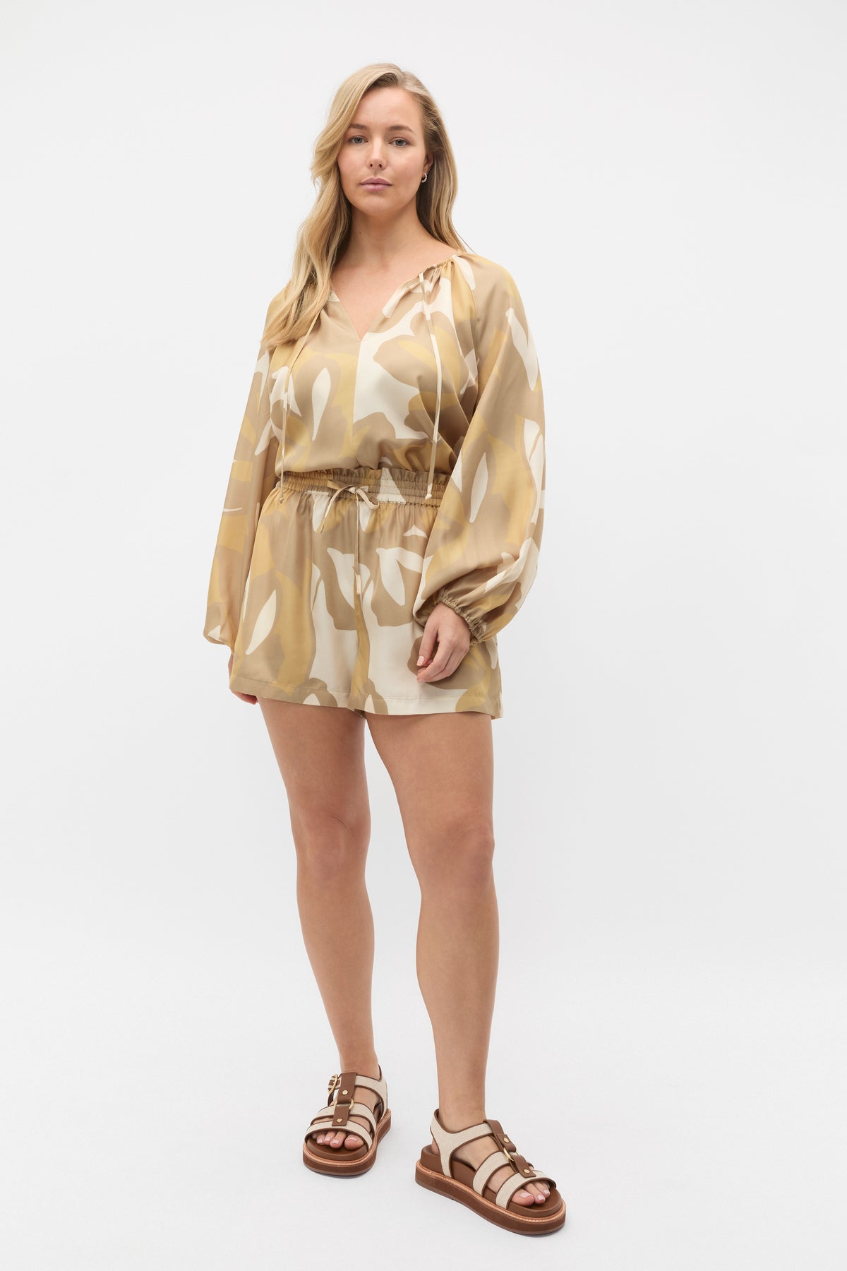 Satin Printed Blouse